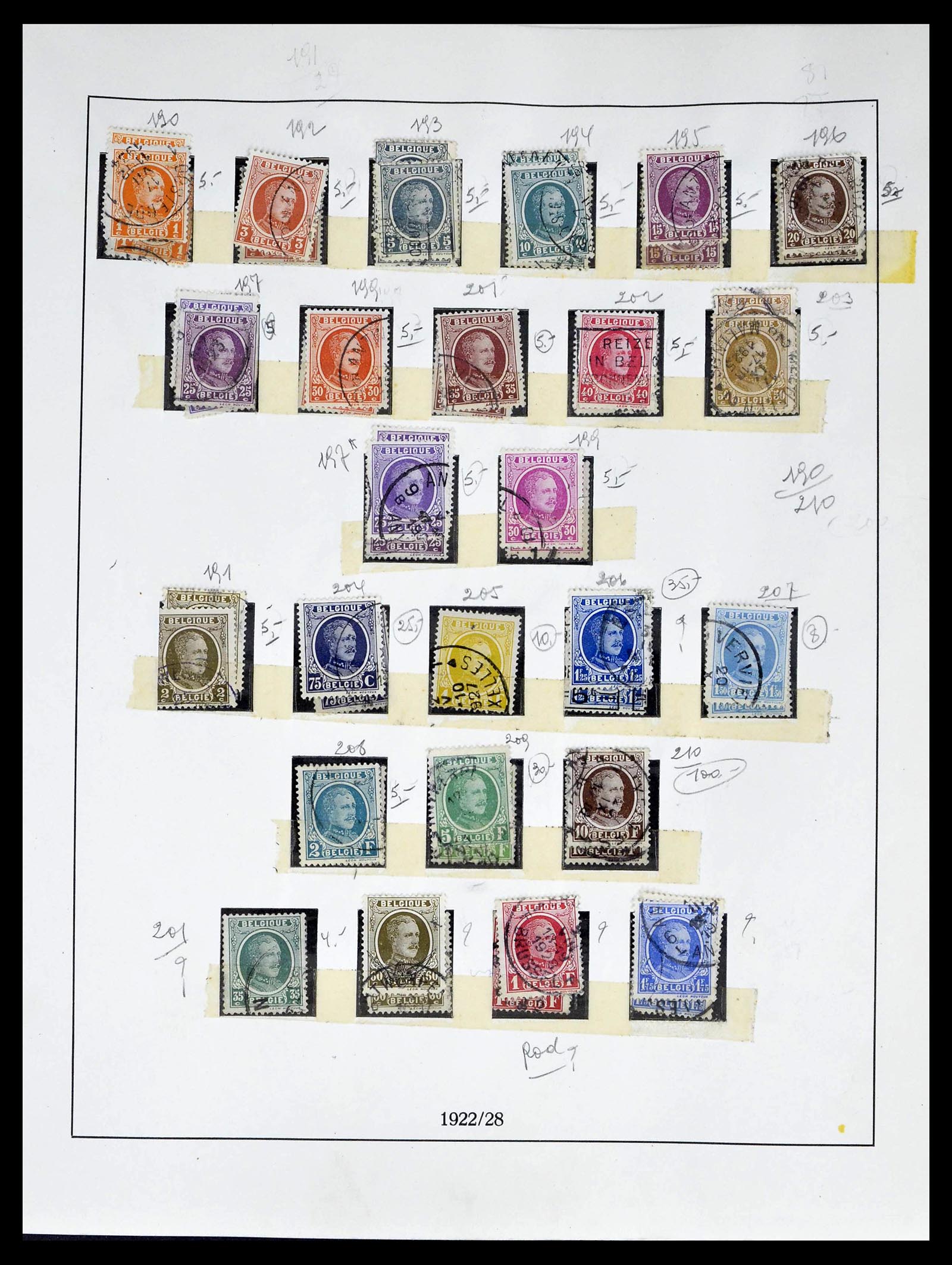 39265 0031 - Postzegelverzameling 39265 België 1849-1962.