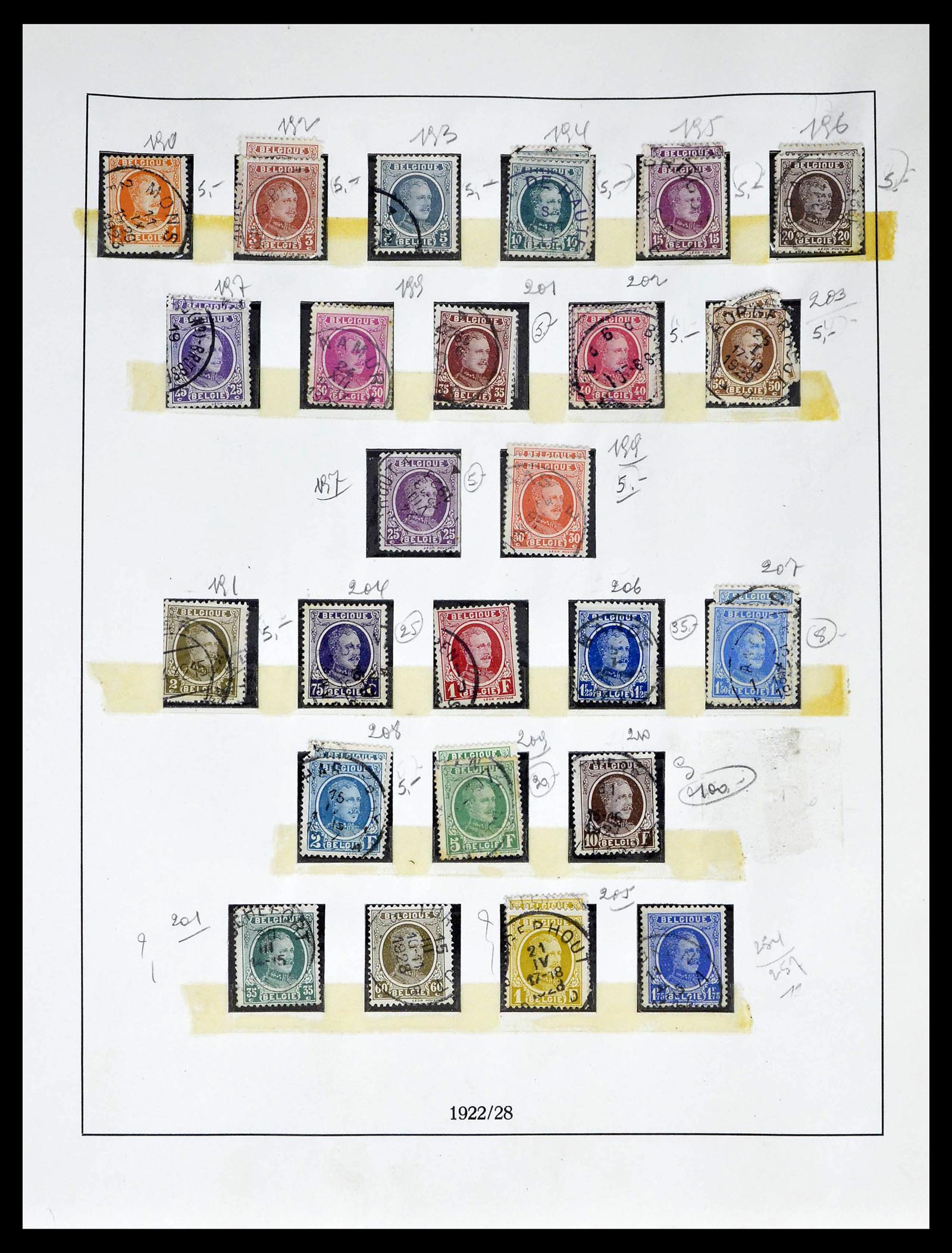 39265 0033 - Postzegelverzameling 39265 België 1849-1962.