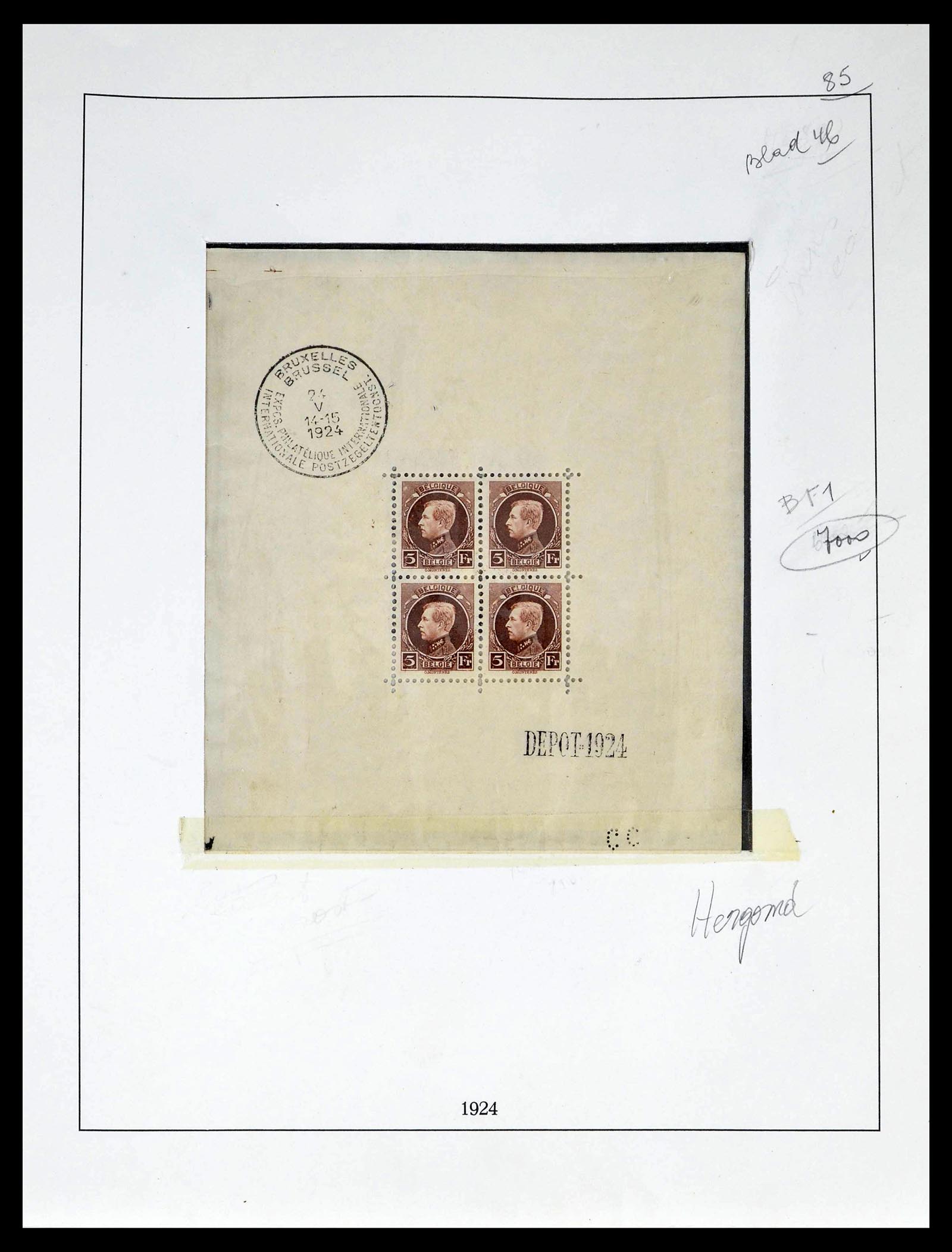 39265 0034 - Postzegelverzameling 39265 België 1849-1962.