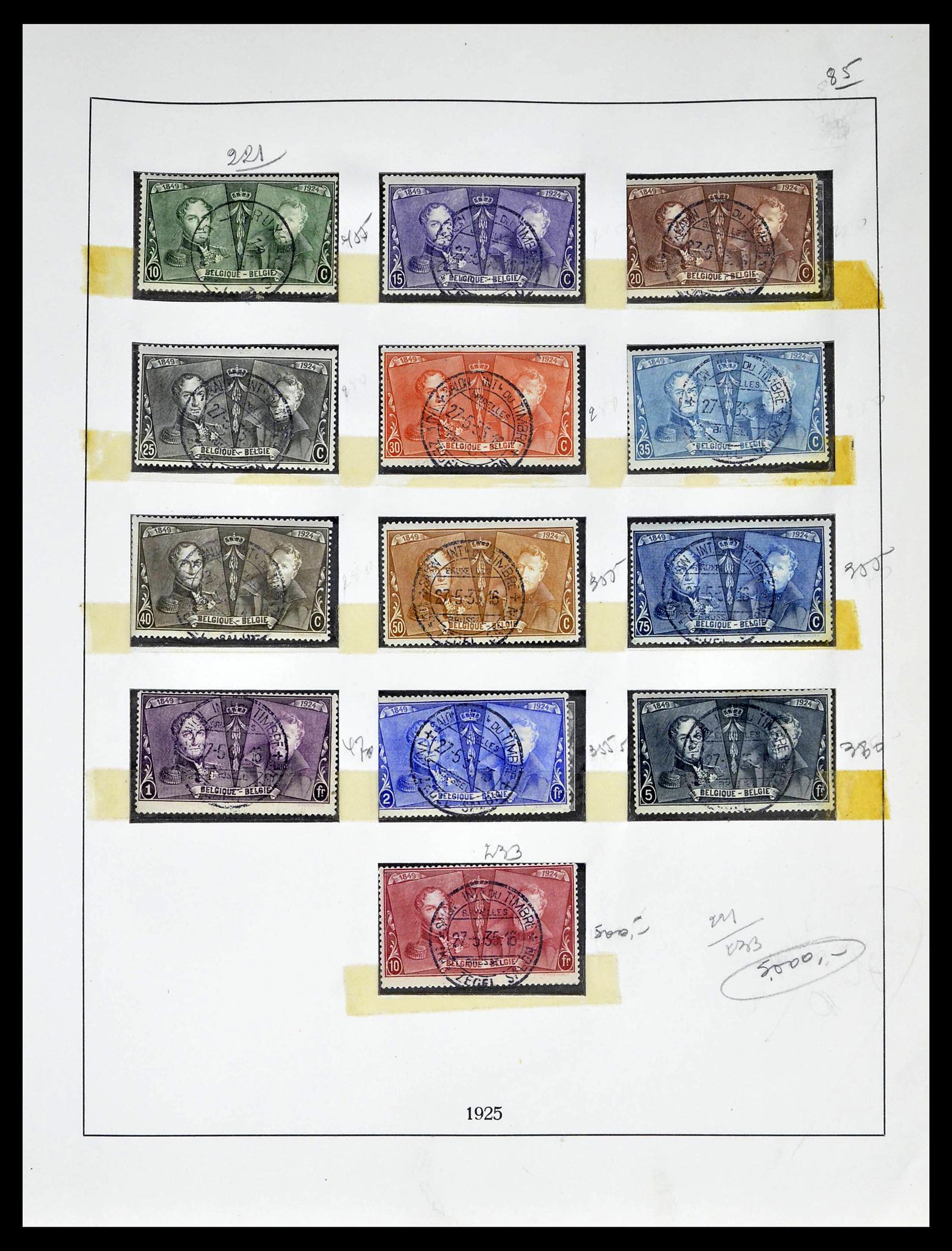 39265 0035 - Postzegelverzameling 39265 België 1849-1962.