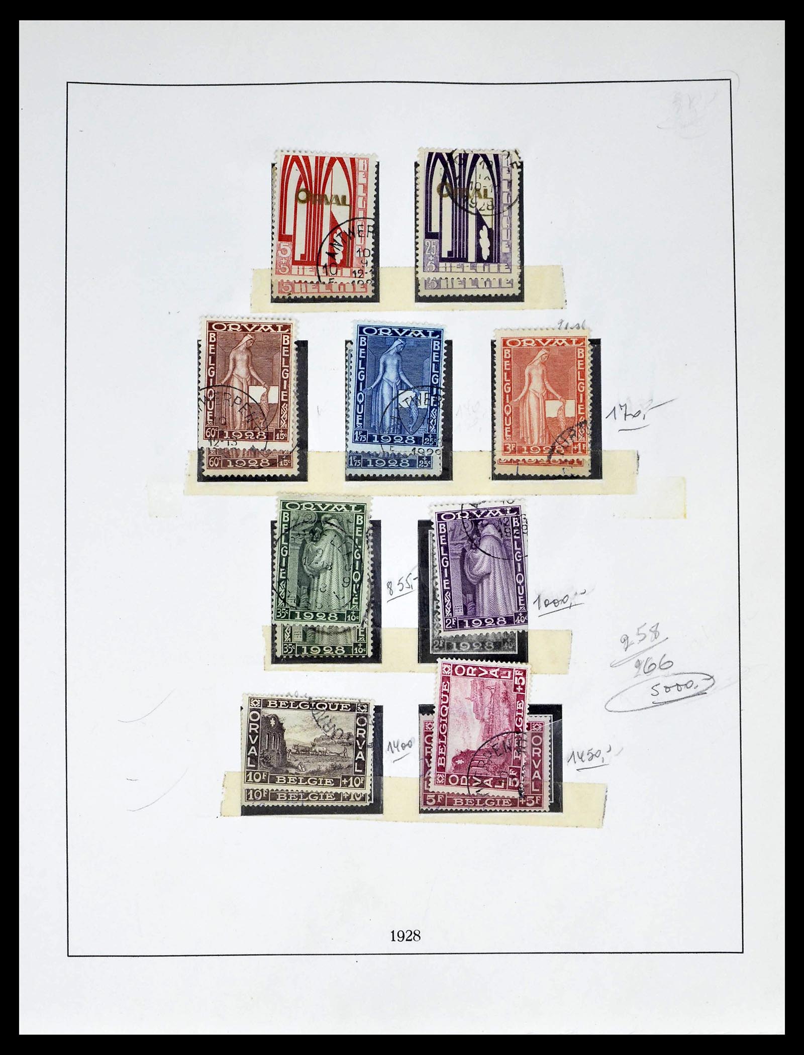 39265 0038 - Postzegelverzameling 39265 België 1849-1962.