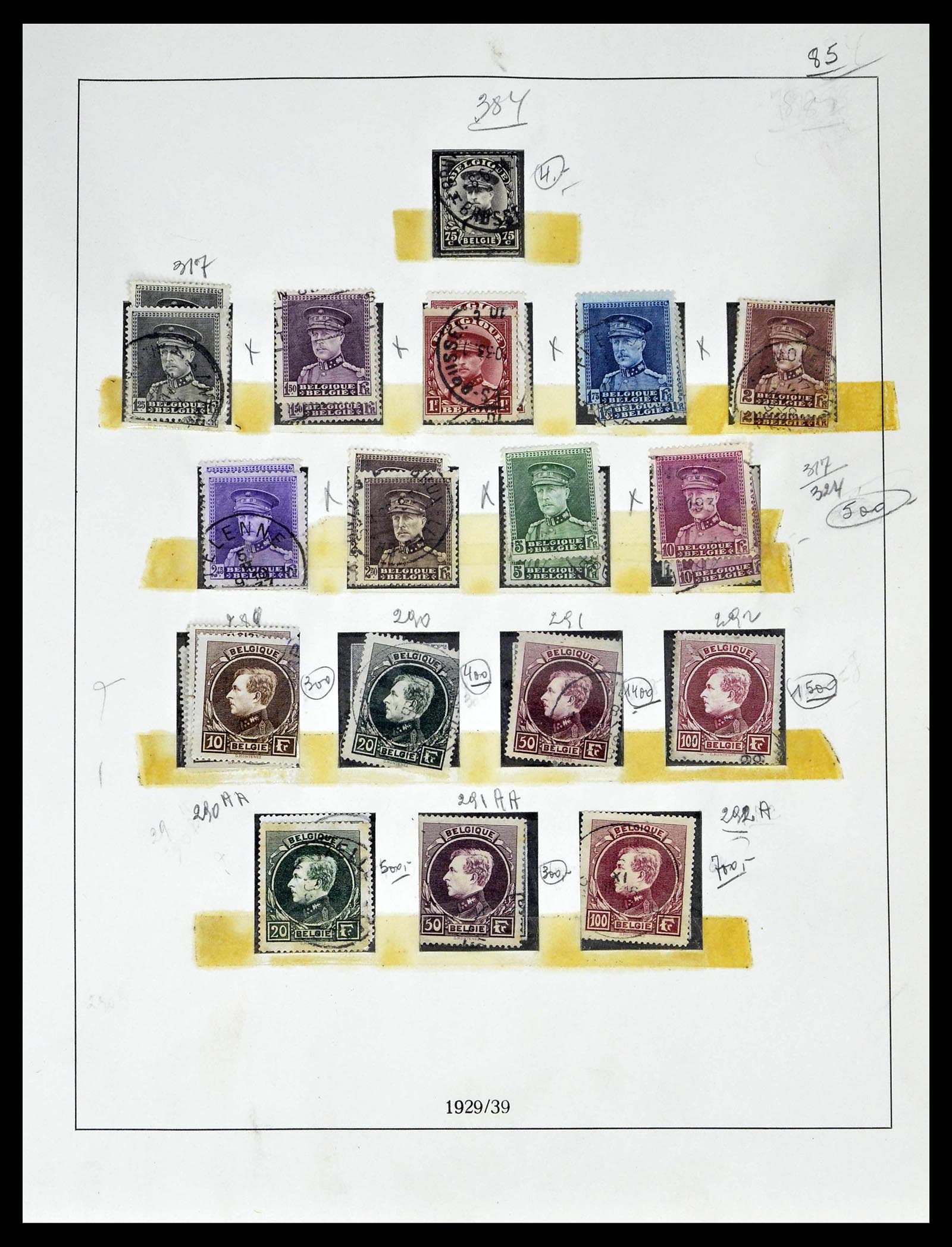39265 0041 - Stamp collection 39265 Belgium 1849-1962.