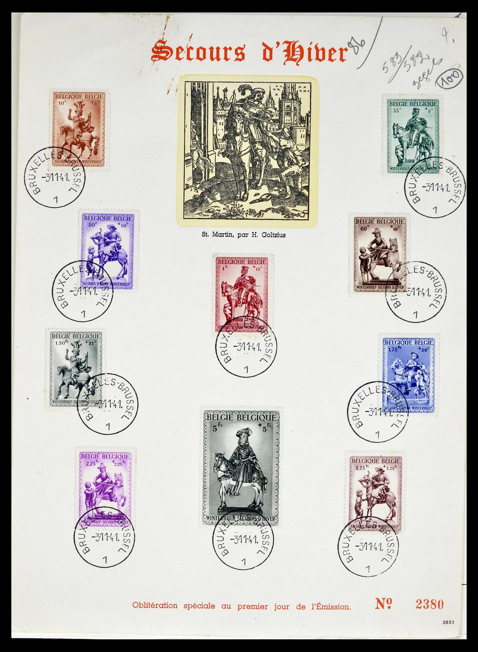 39265 0042 - Stamp collection 39265 Belgium 1849-1962.