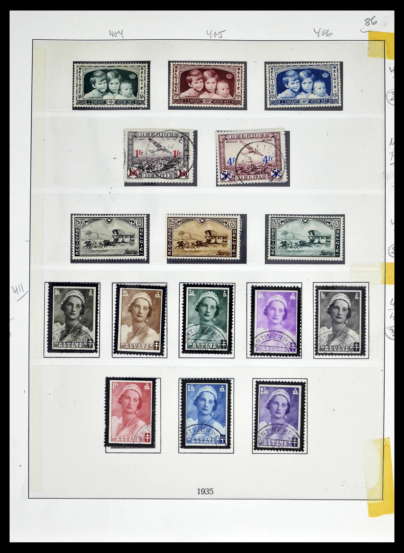 39265 0051 - Stamp collection 39265 Belgium 1849-1962.