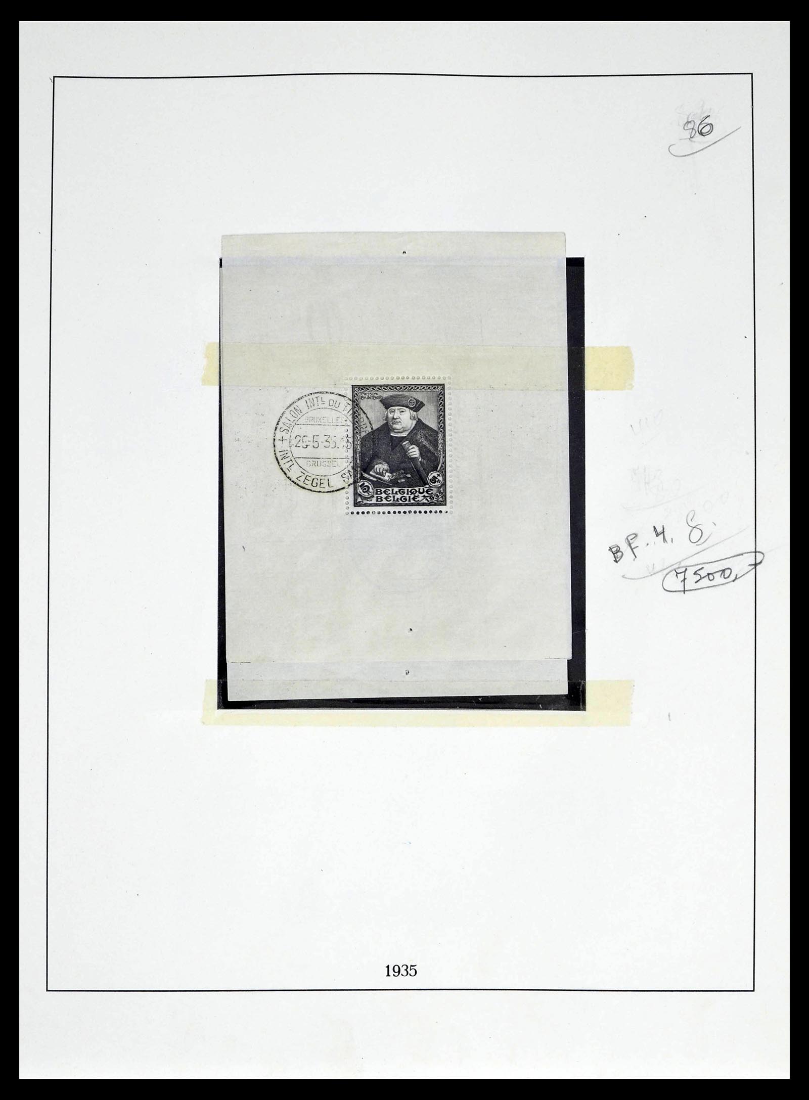 39265 0056 - Stamp collection 39265 Belgium 1849-1962.