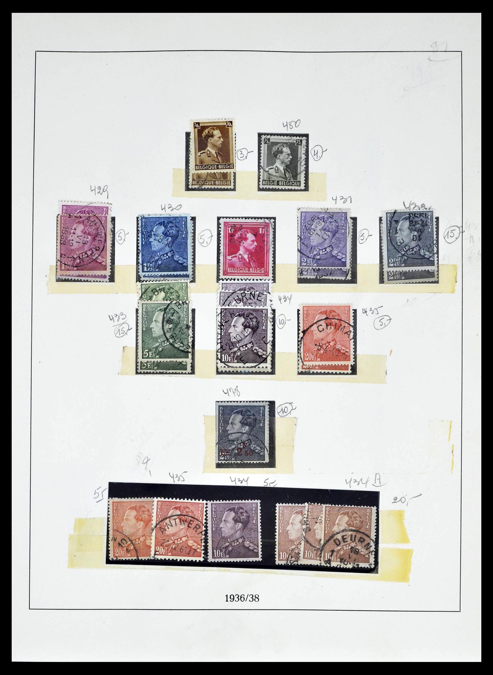 39265 0057 - Stamp collection 39265 Belgium 1849-1962.