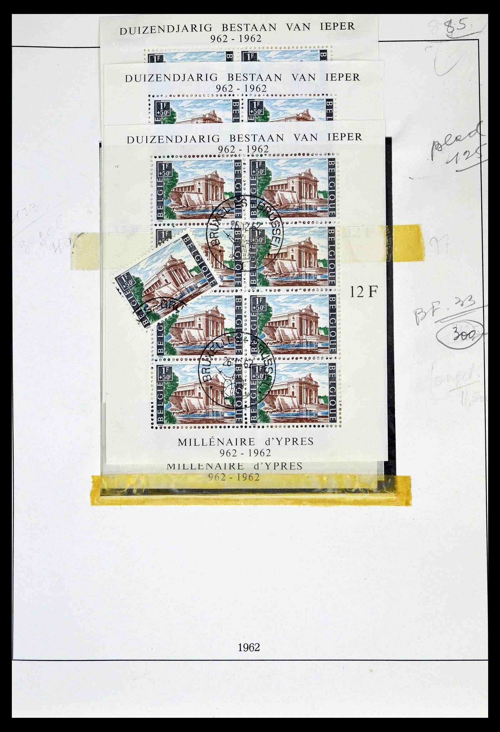 39265 0147 - Stamp collection 39265 Belgium 1849-1962.