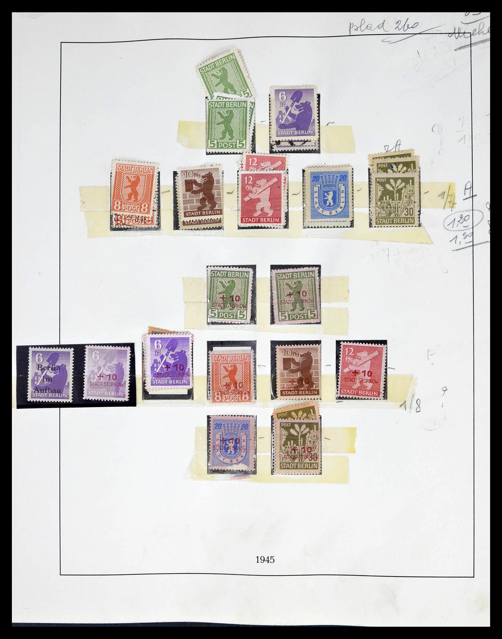 39267 0001 - Postzegelverzameling 39267 Sovjet Zone 1945-1949.