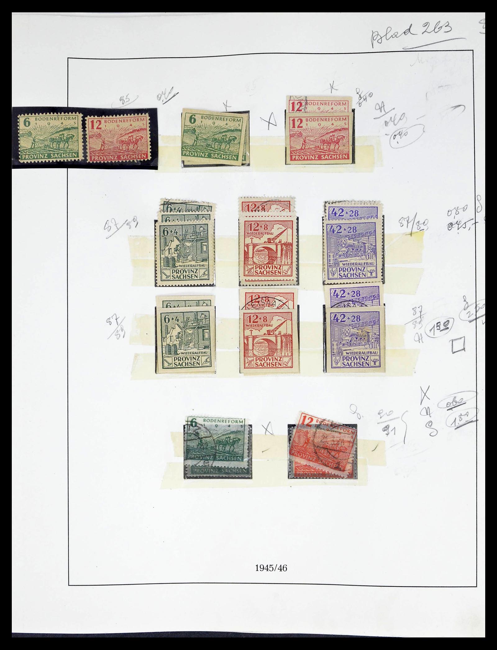 39267 0004 - Postzegelverzameling 39267 Sovjet Zone 1945-1949.