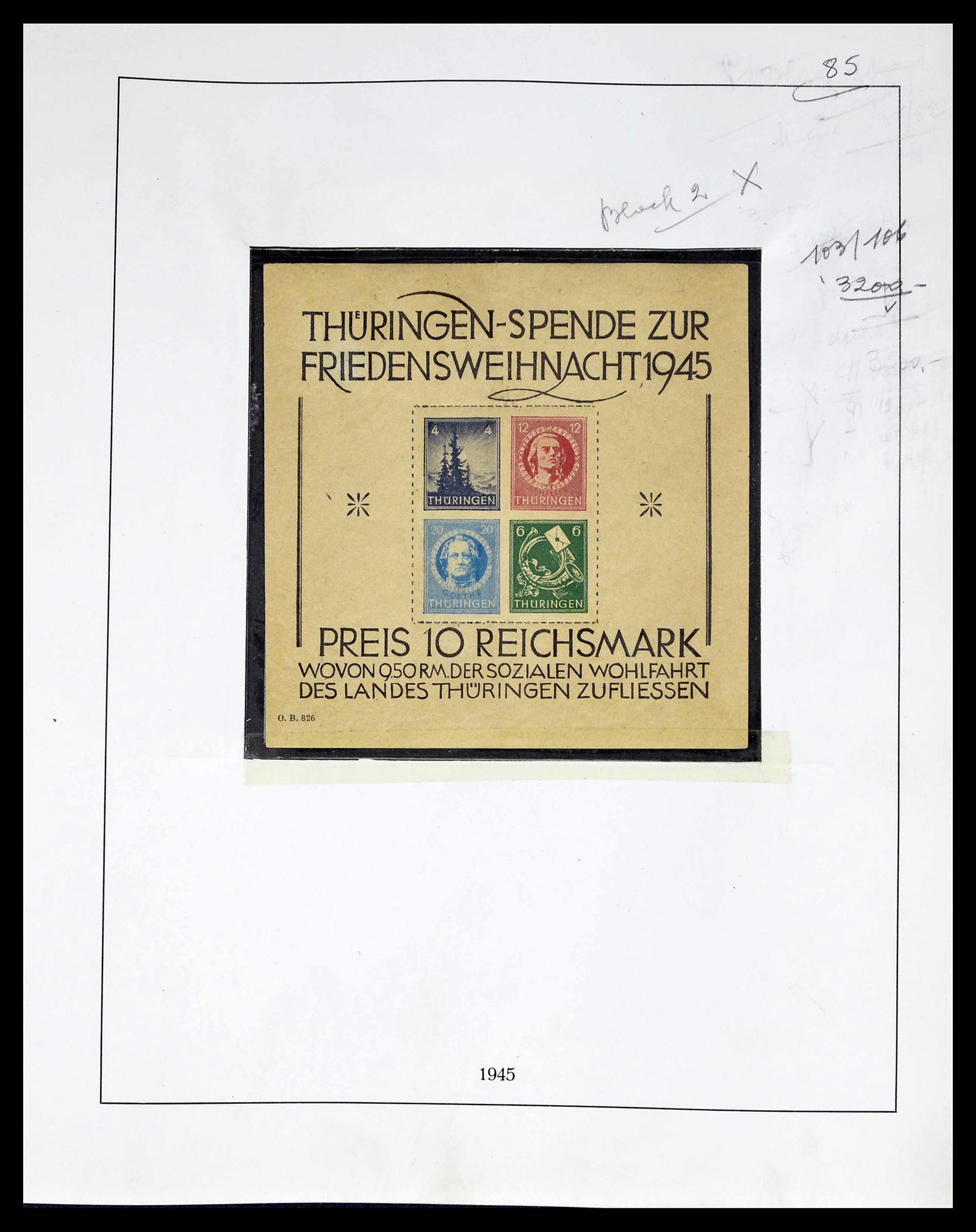 39267 0007 - Postzegelverzameling 39267 Sovjet Zone 1945-1949.