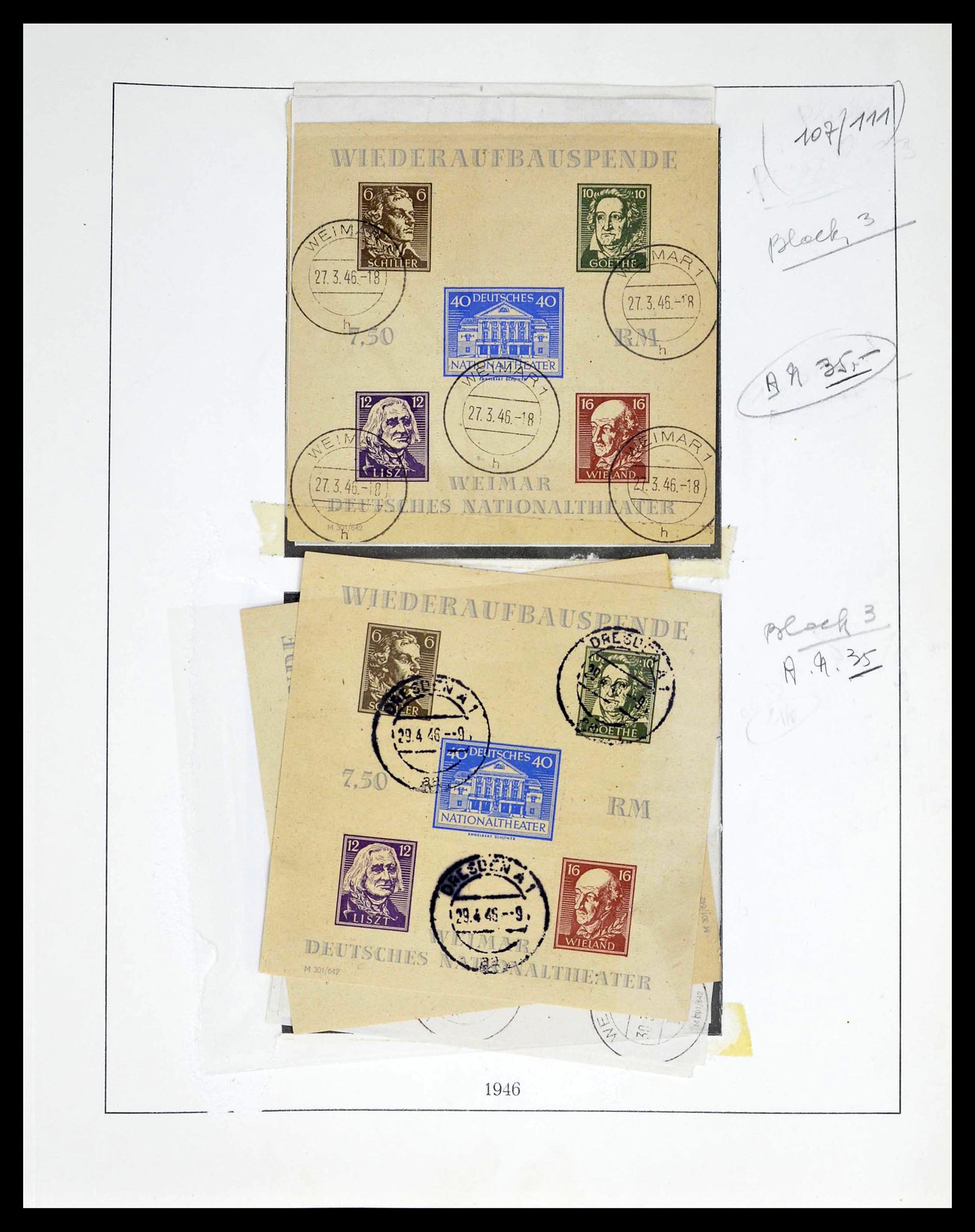39267 0008 - Postzegelverzameling 39267 Sovjet Zone 1945-1949.