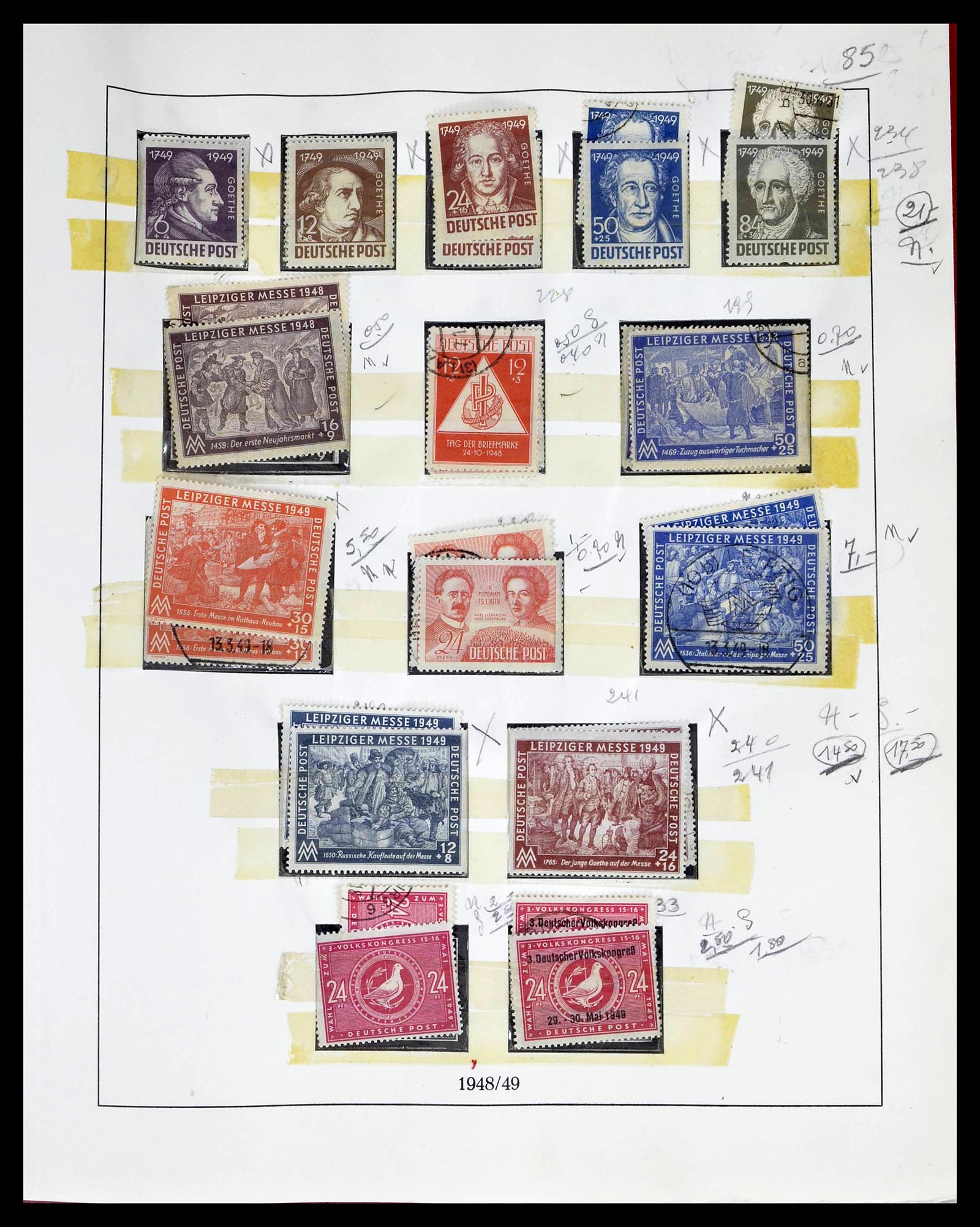 39267 0018 - Postzegelverzameling 39267 Sovjet Zone 1945-1949.