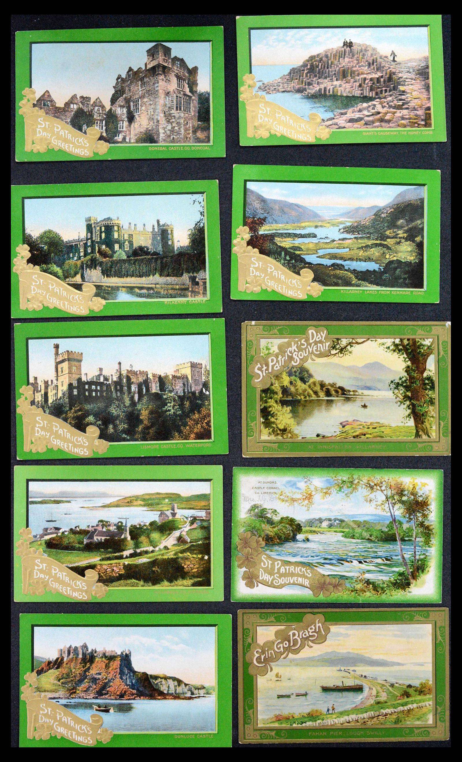 39268 0008 - Postzegelverzameling 39268 USA ansichtkaarten 1900-1930.