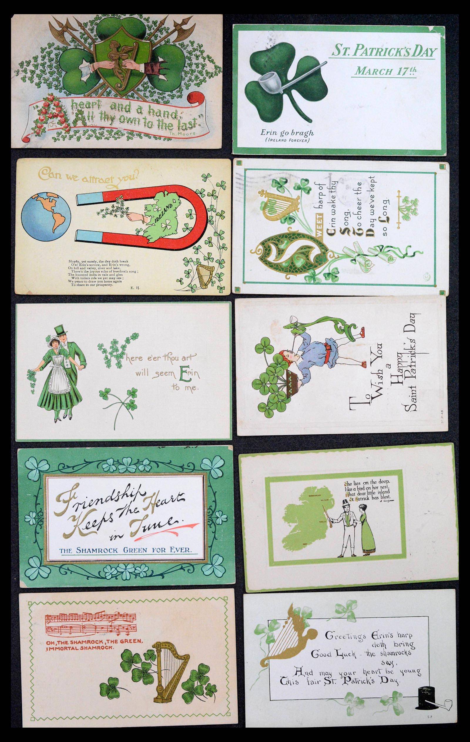 39268 0020 - Postzegelverzameling 39268 USA ansichtkaarten 1900-1930.