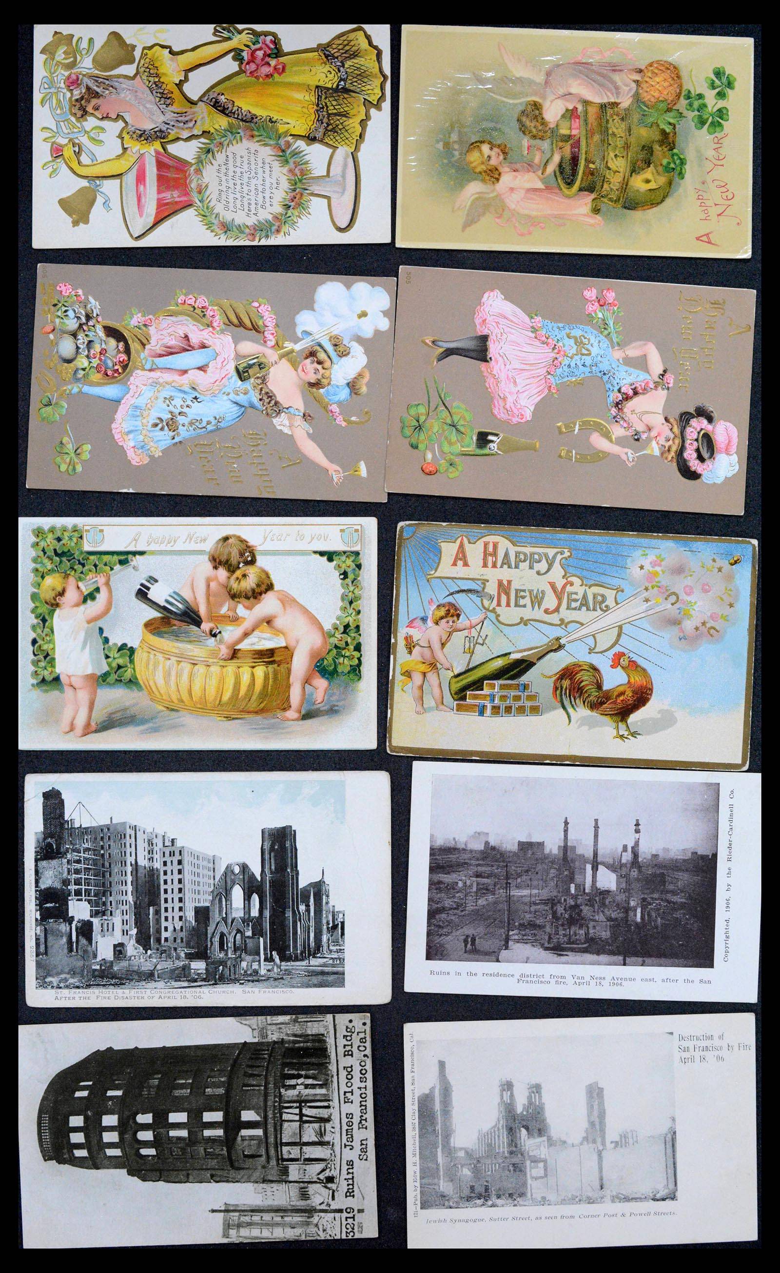 39268 0050 - Stamp collection 39268 USA picture postcards 1900-1930.