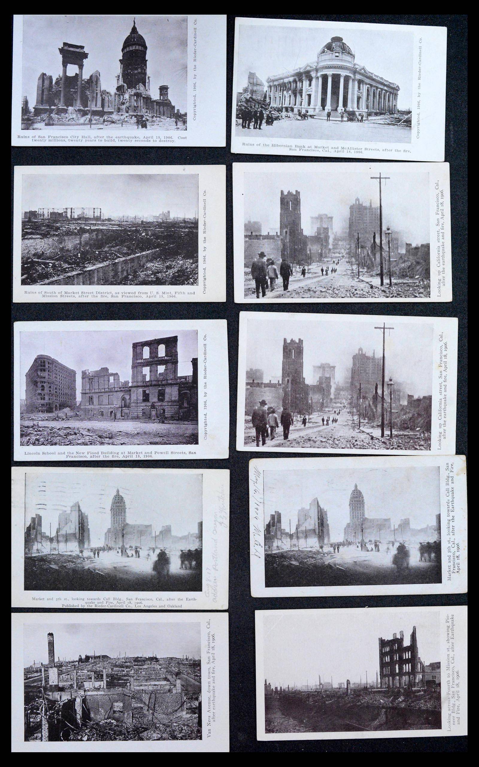 39268 0052 - Stamp collection 39268 USA picture postcards 1900-1930.