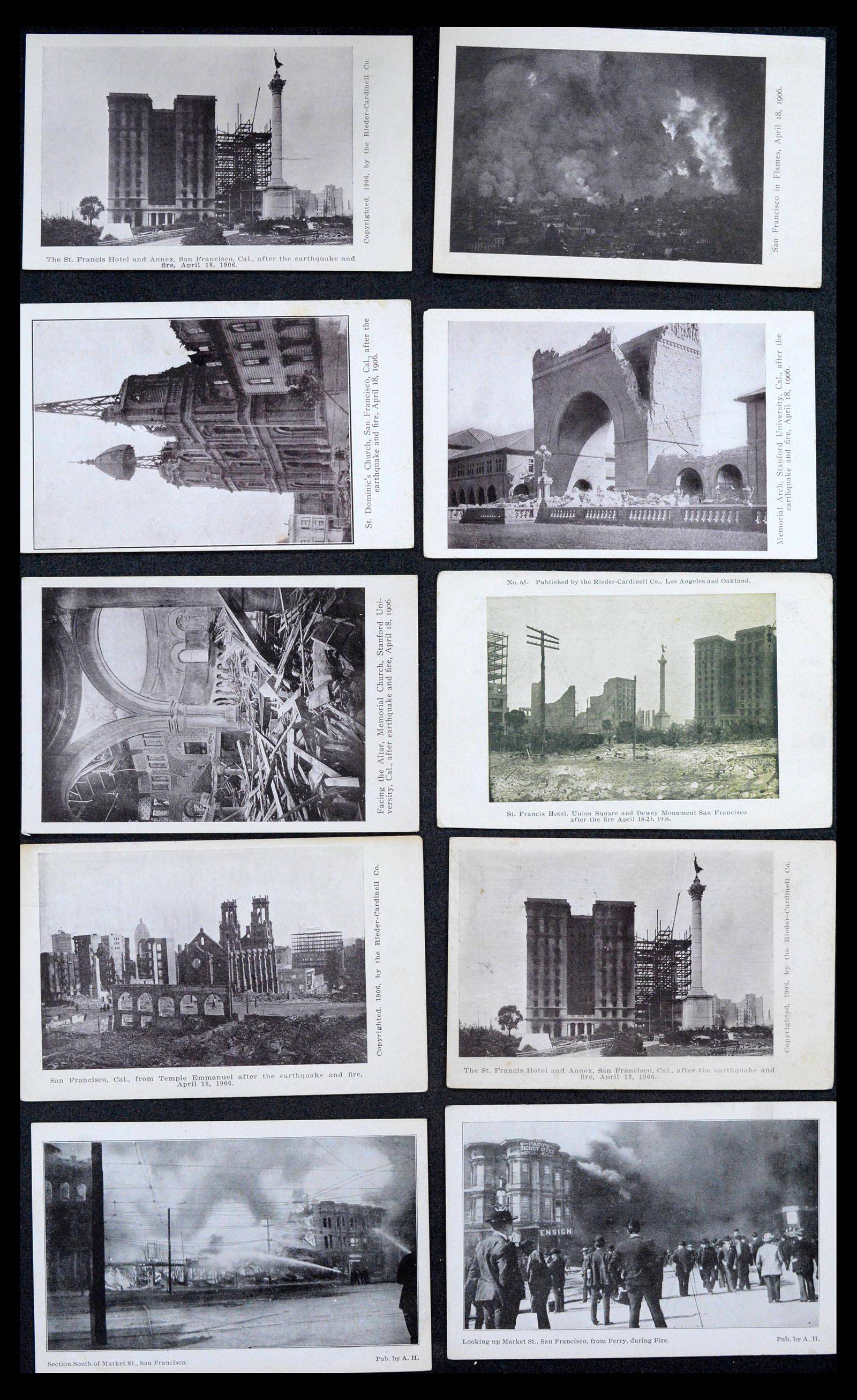 39268 0053 - Stamp collection 39268 USA picture postcards 1900-1930.