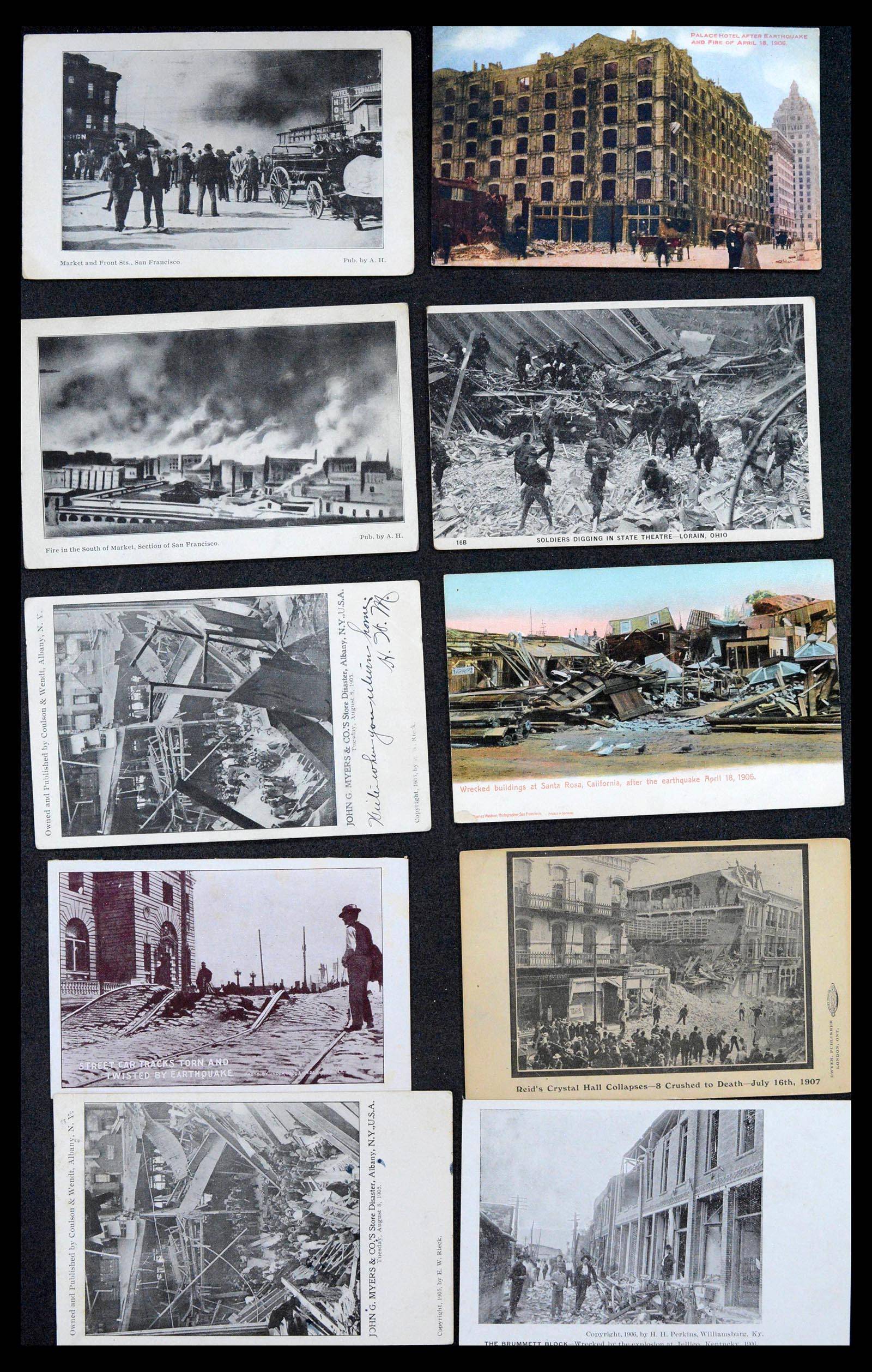 39268 0055 - Stamp collection 39268 USA picture postcards 1900-1930.