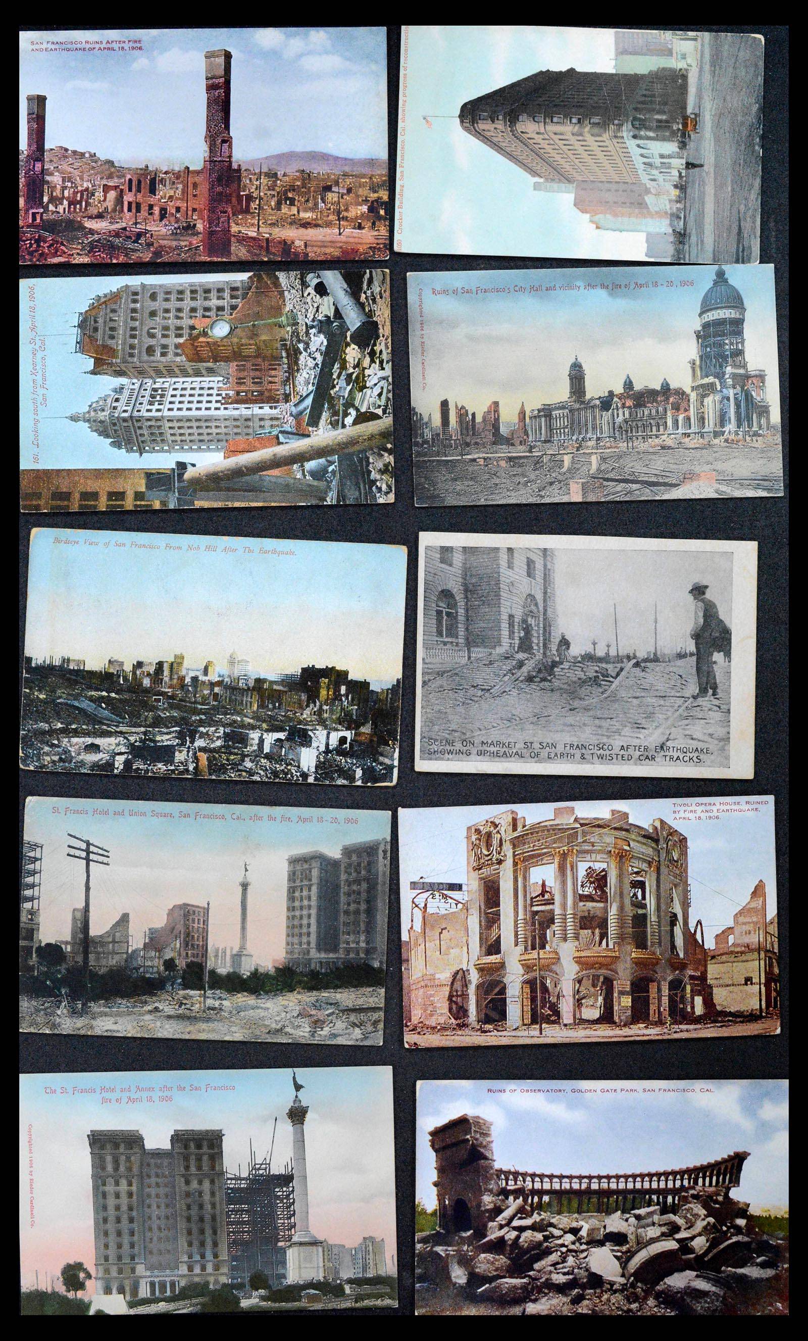 39268 0061 - Stamp collection 39268 USA picture postcards 1900-1930.
