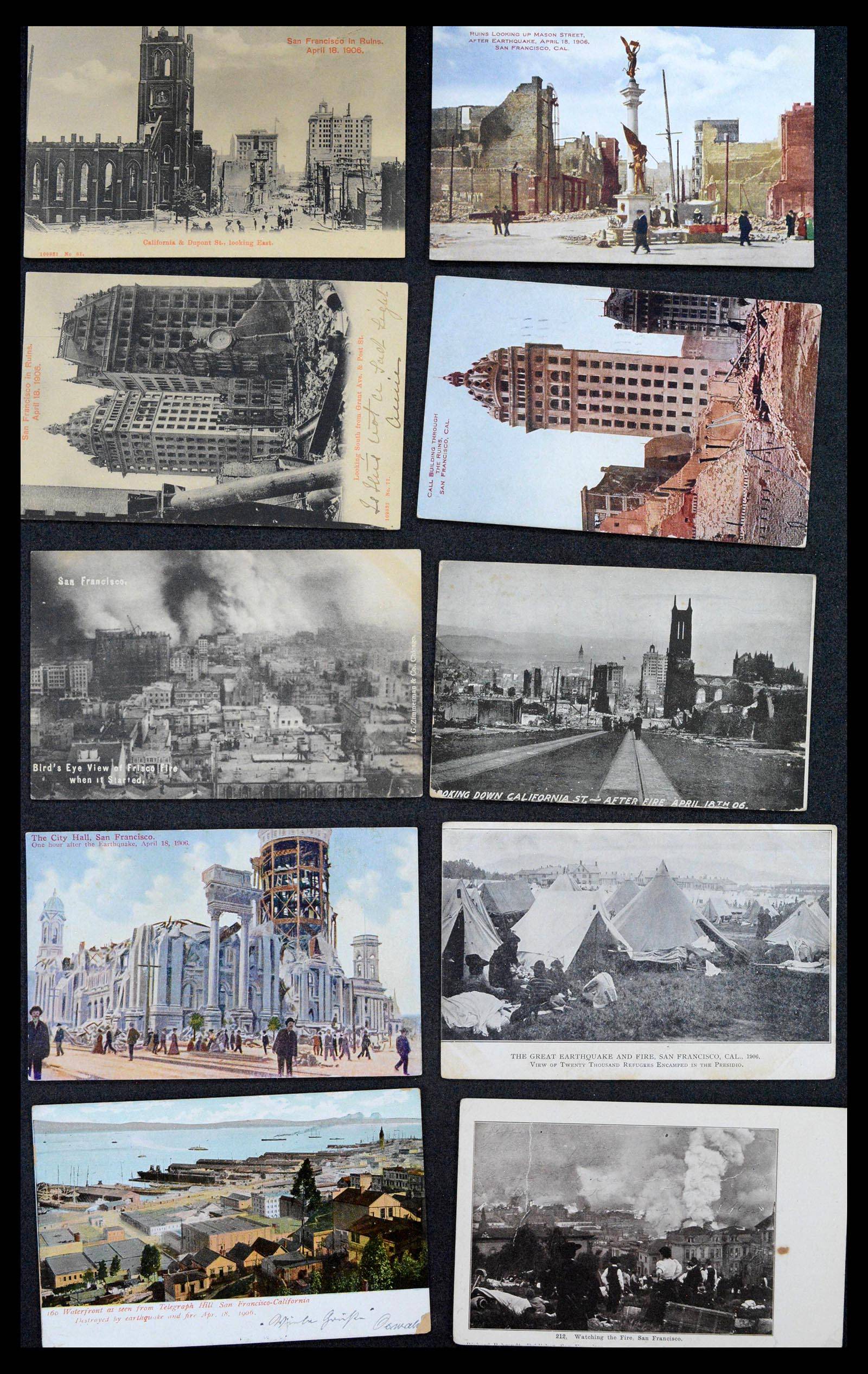 39268 0062 - Stamp collection 39268 USA picture postcards 1900-1930.