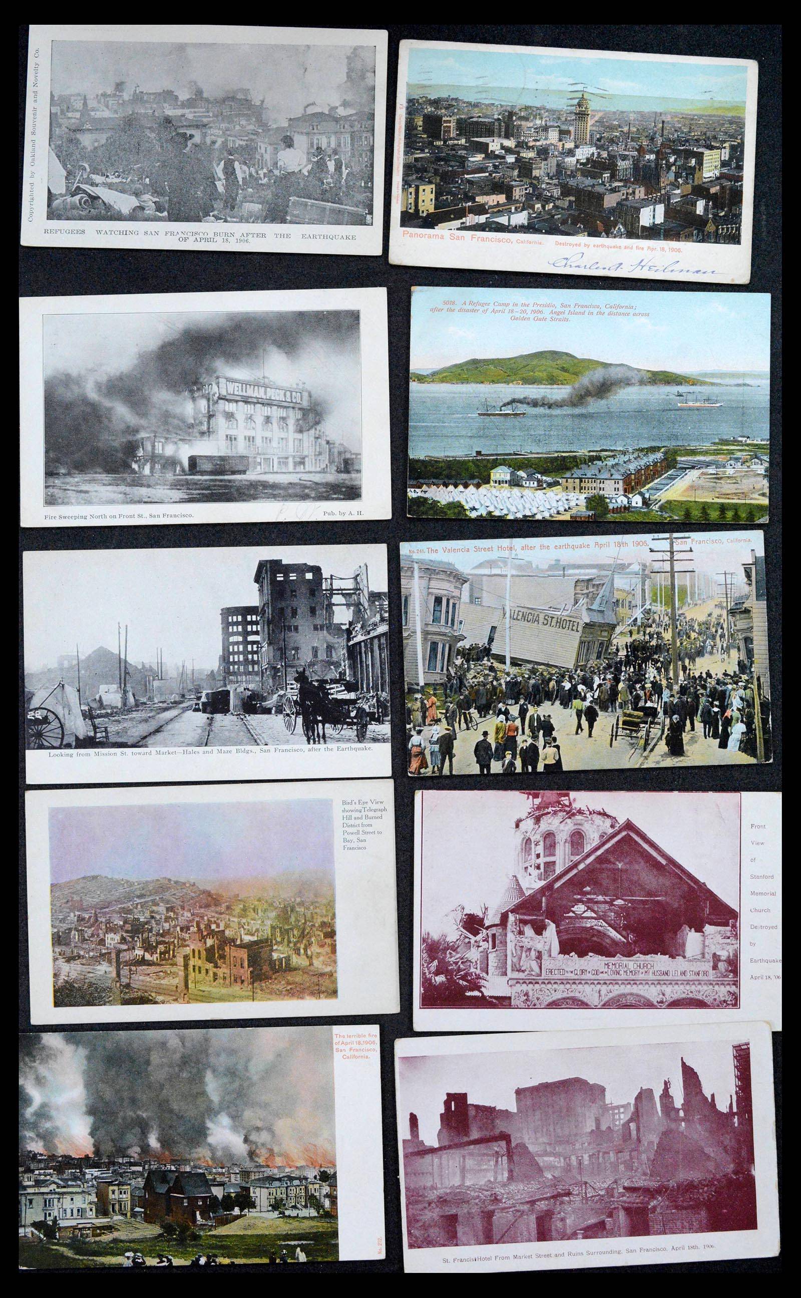 39268 0063 - Stamp collection 39268 USA picture postcards 1900-1930.