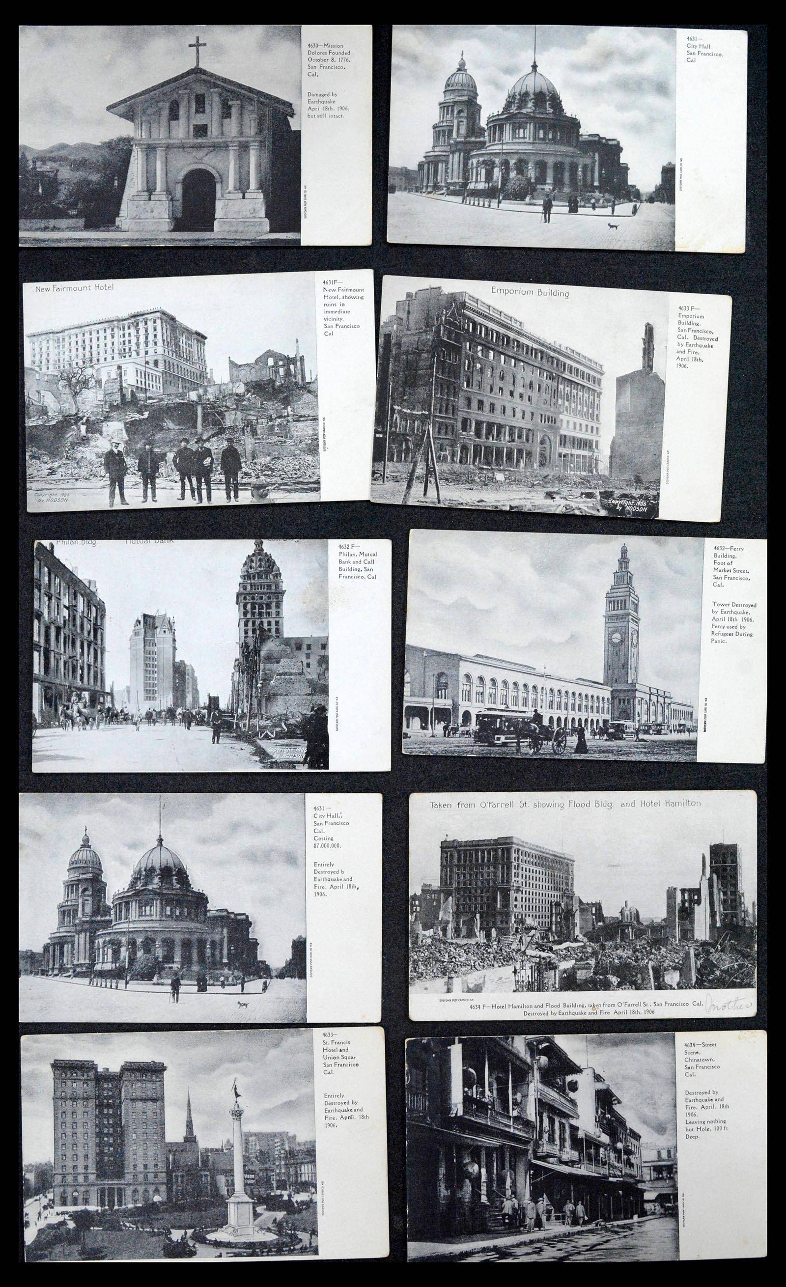 39268 0065 - Stamp collection 39268 USA picture postcards 1900-1930.