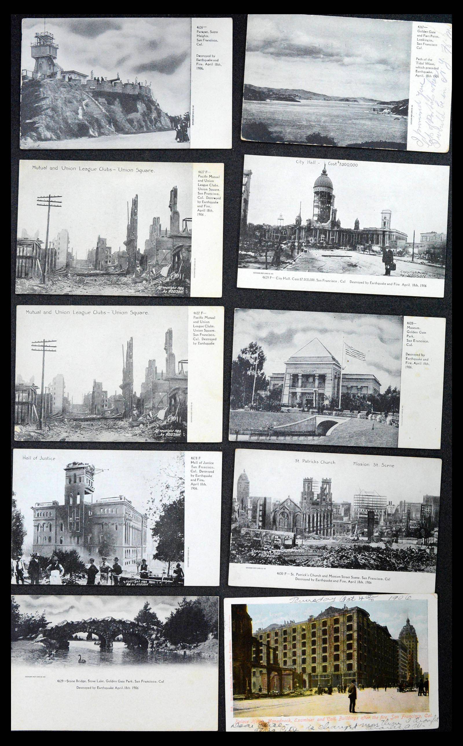 39268 0067 - Stamp collection 39268 USA picture postcards 1900-1930.
