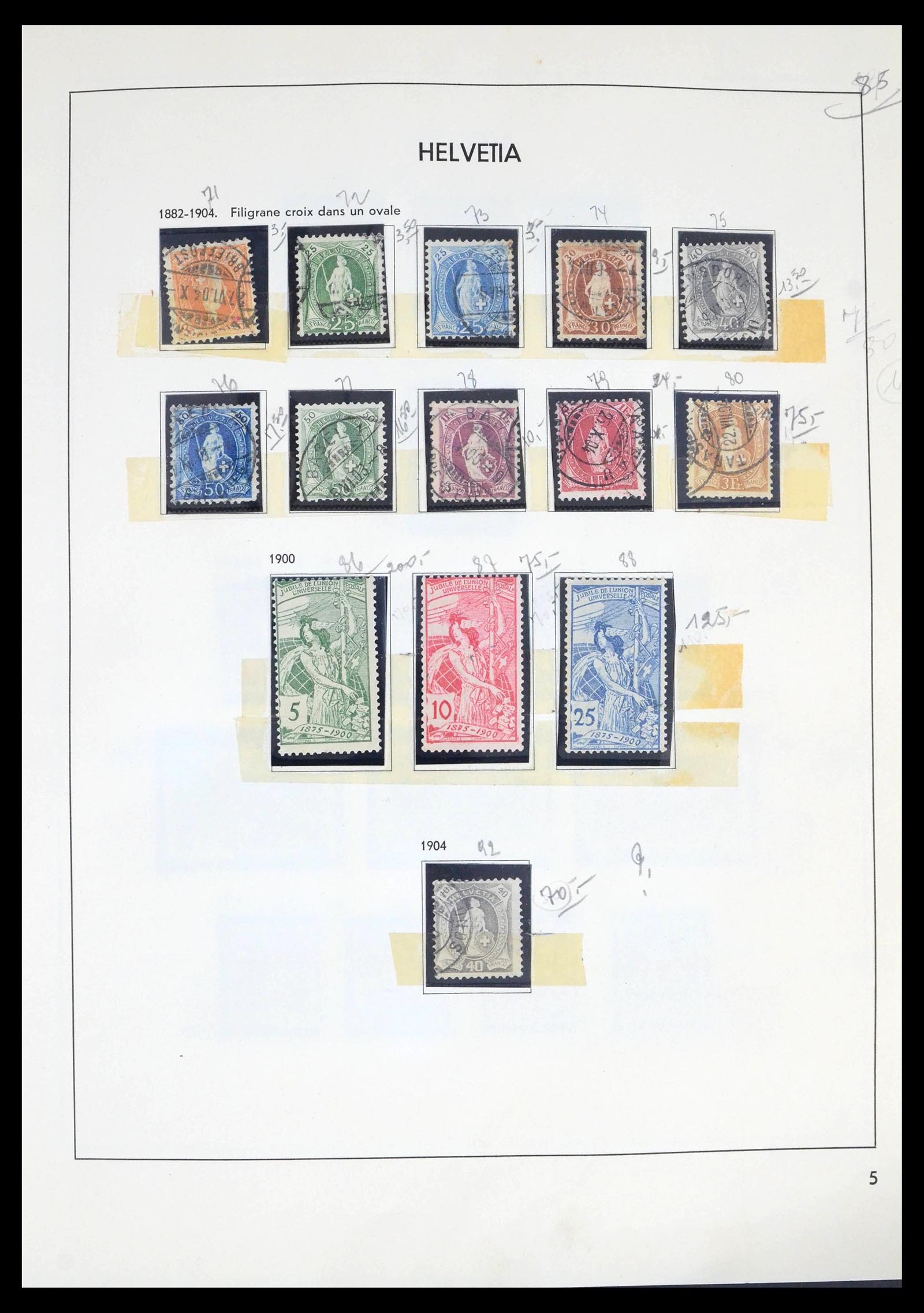 39270 0002 - Postzegelverzameling 39270 Zwitserland 1854-1983.