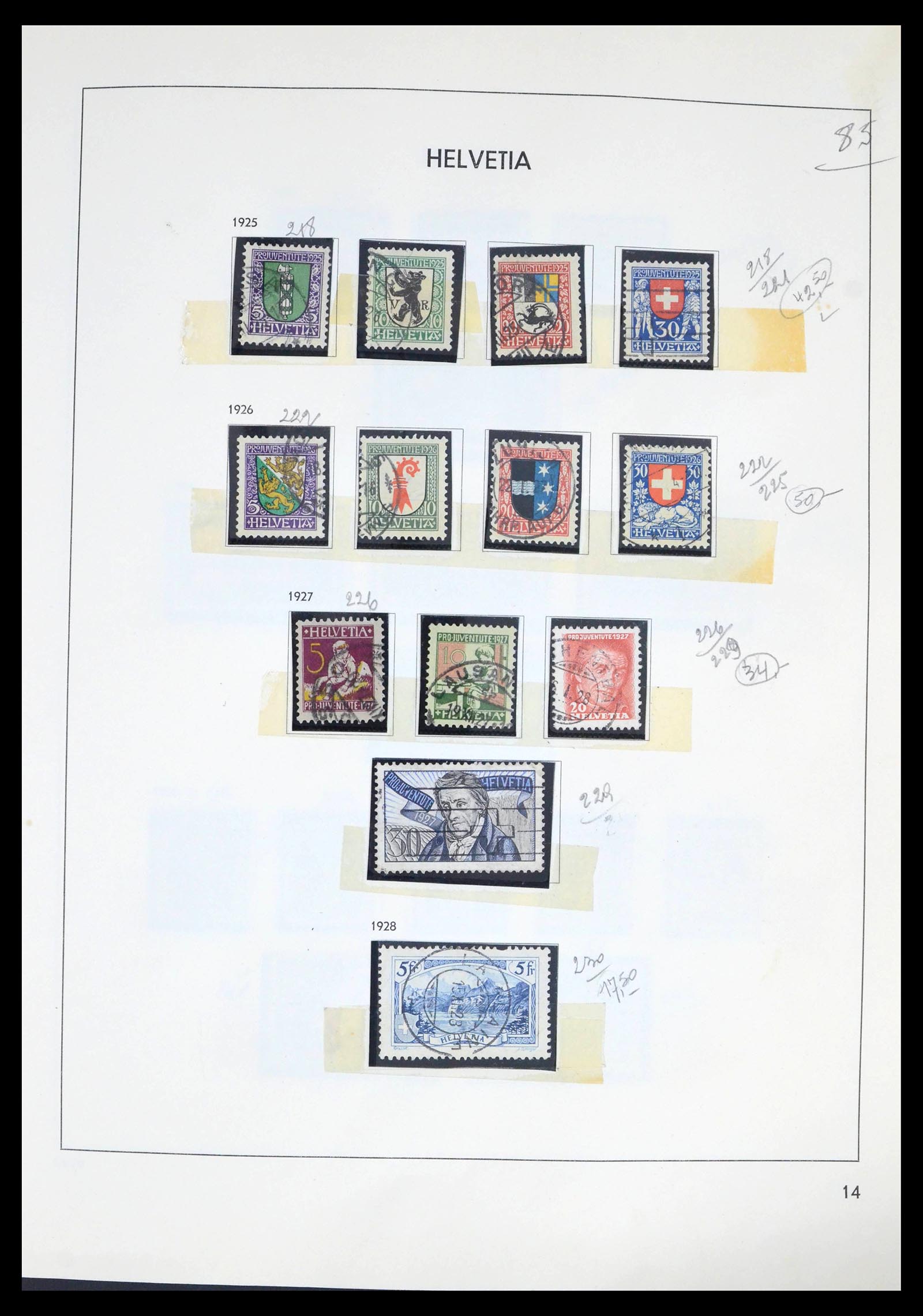 39270 0008 - Postzegelverzameling 39270 Zwitserland 1854-1983.