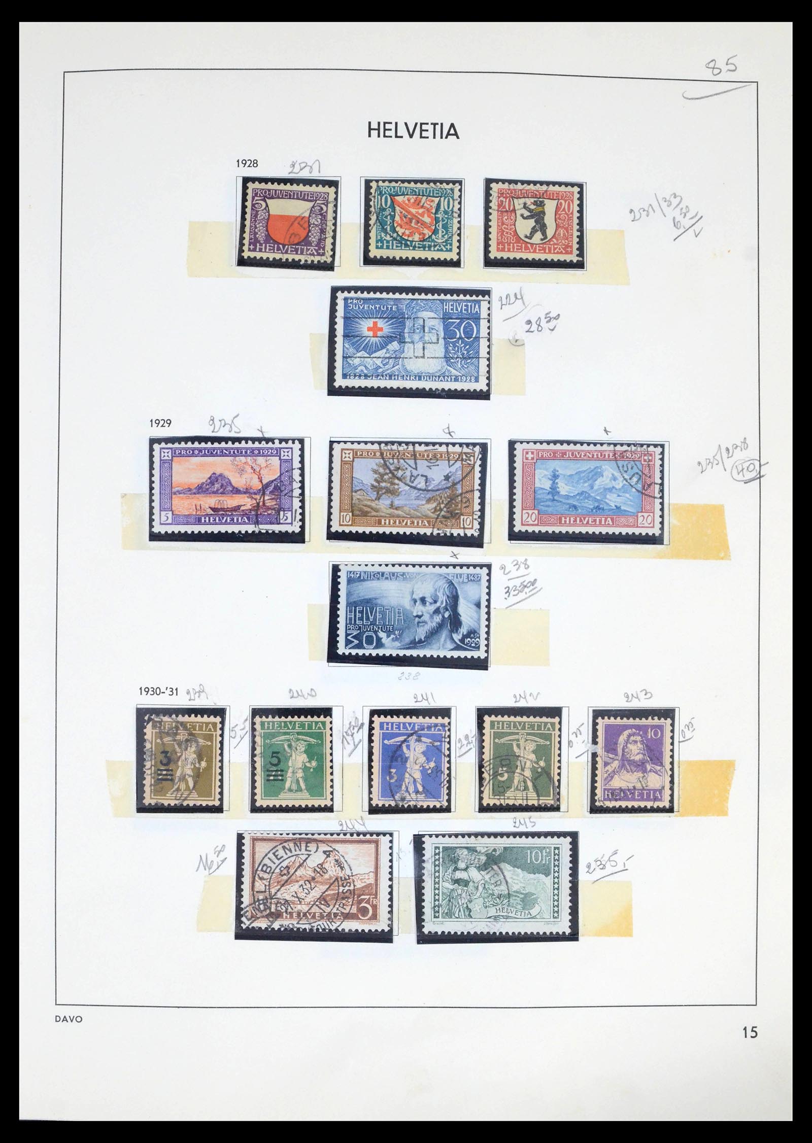 39270 0009 - Postzegelverzameling 39270 Zwitserland 1854-1983.