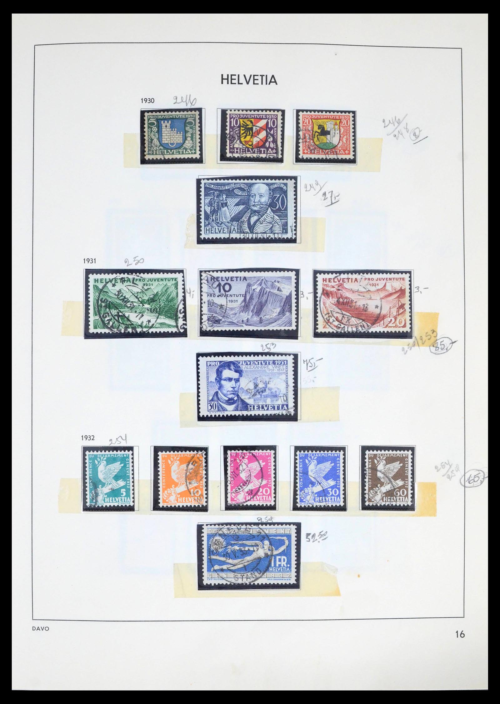 39270 0010 - Postzegelverzameling 39270 Zwitserland 1854-1983.