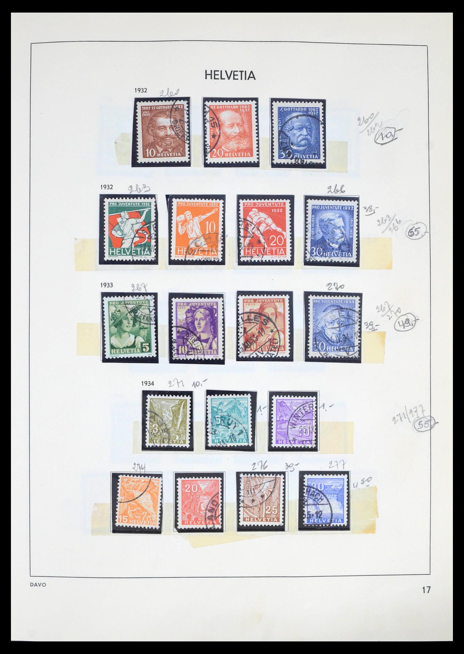 39270 0011 - Postzegelverzameling 39270 Zwitserland 1854-1983.