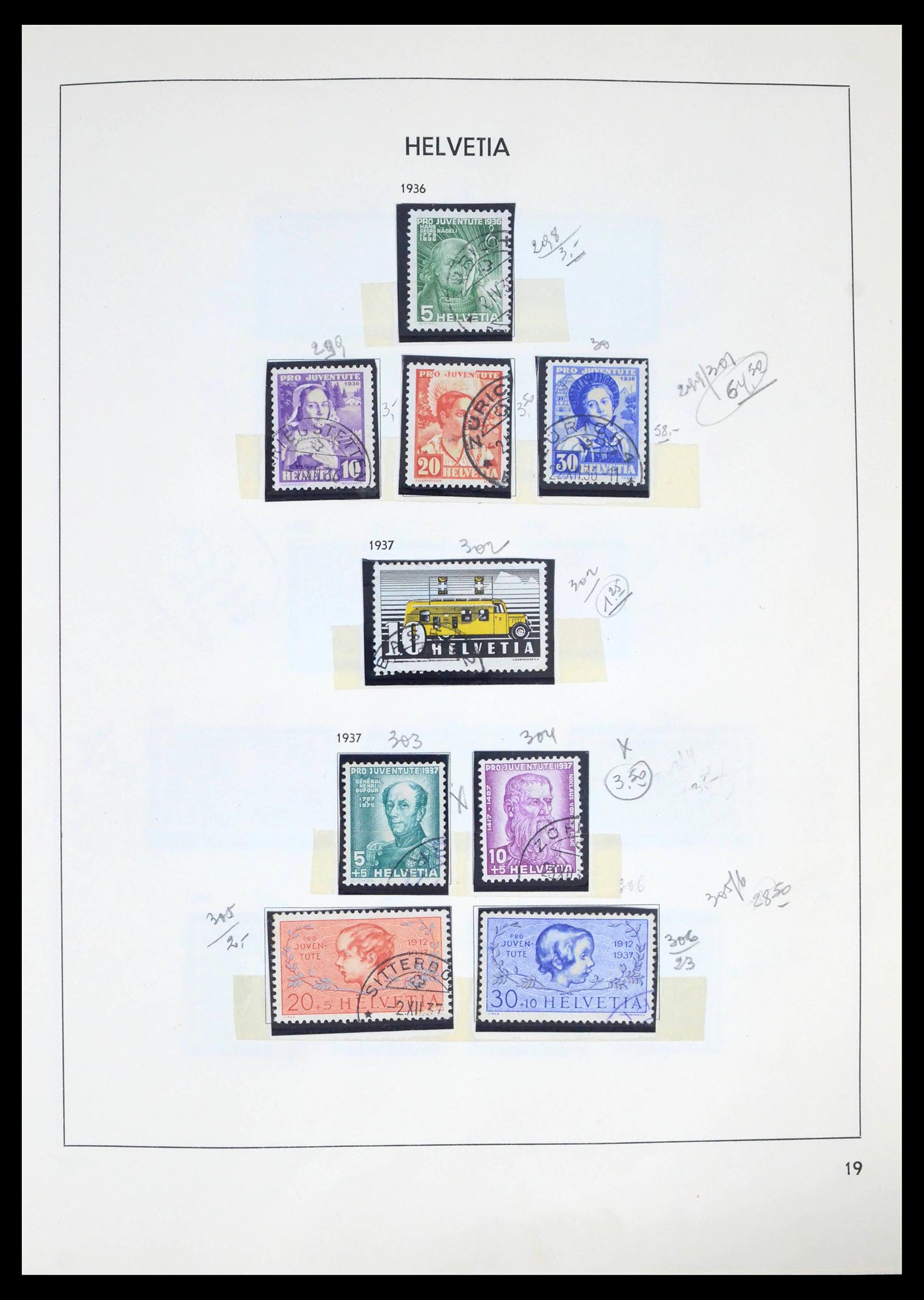 39270 0013 - Postzegelverzameling 39270 Zwitserland 1854-1983.