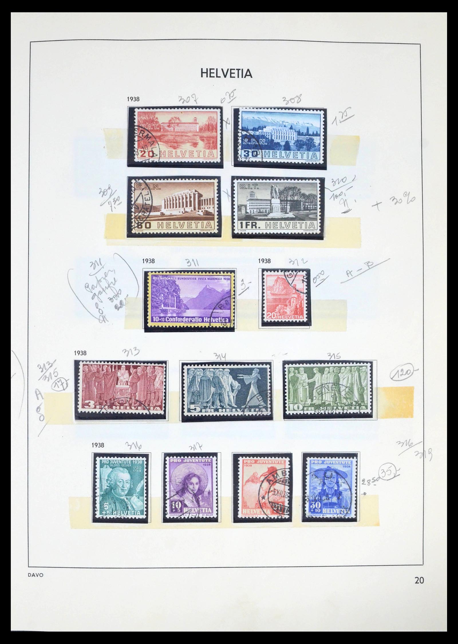 39270 0014 - Postzegelverzameling 39270 Zwitserland 1854-1983.