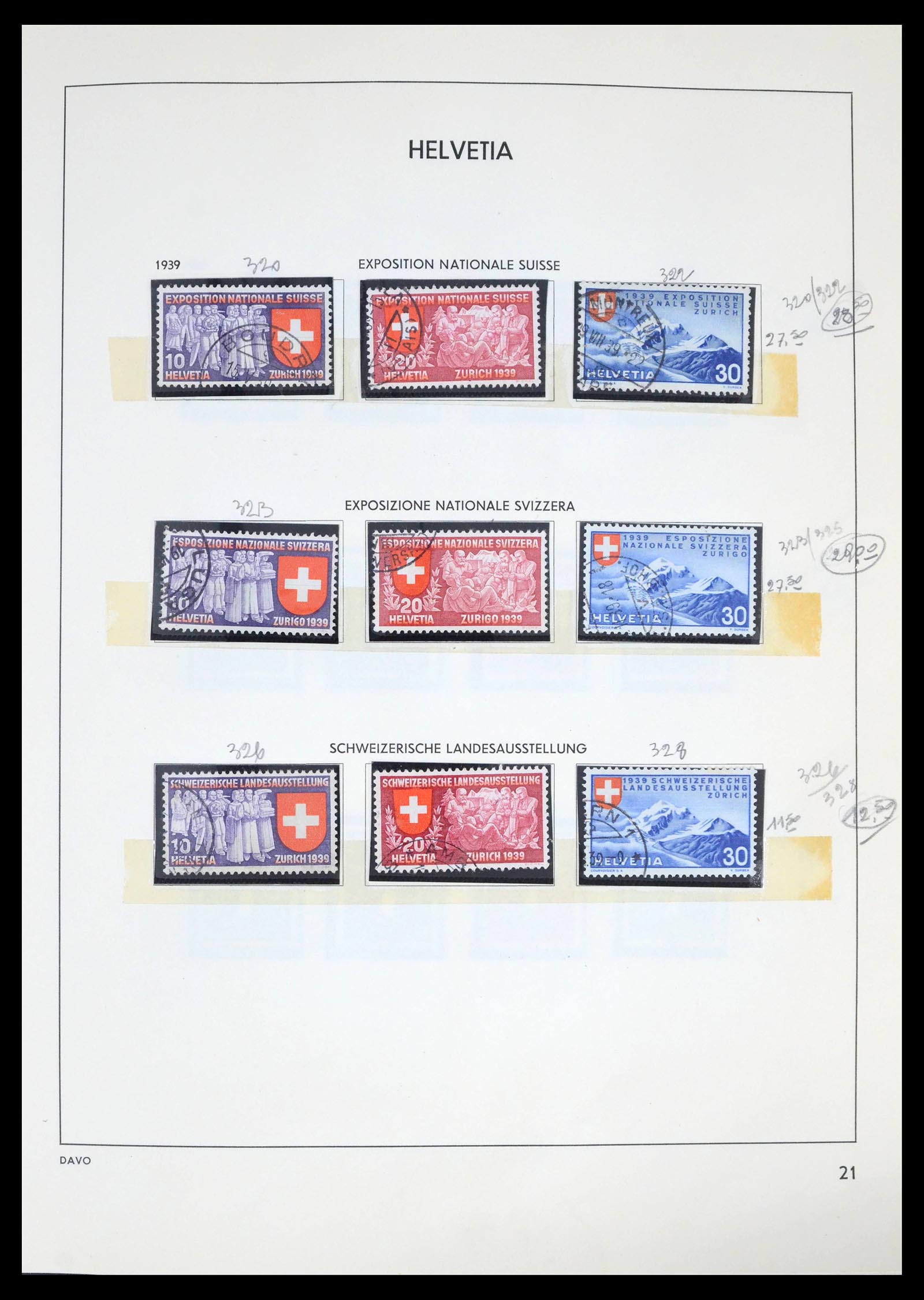 39270 0015 - Postzegelverzameling 39270 Zwitserland 1854-1983.
