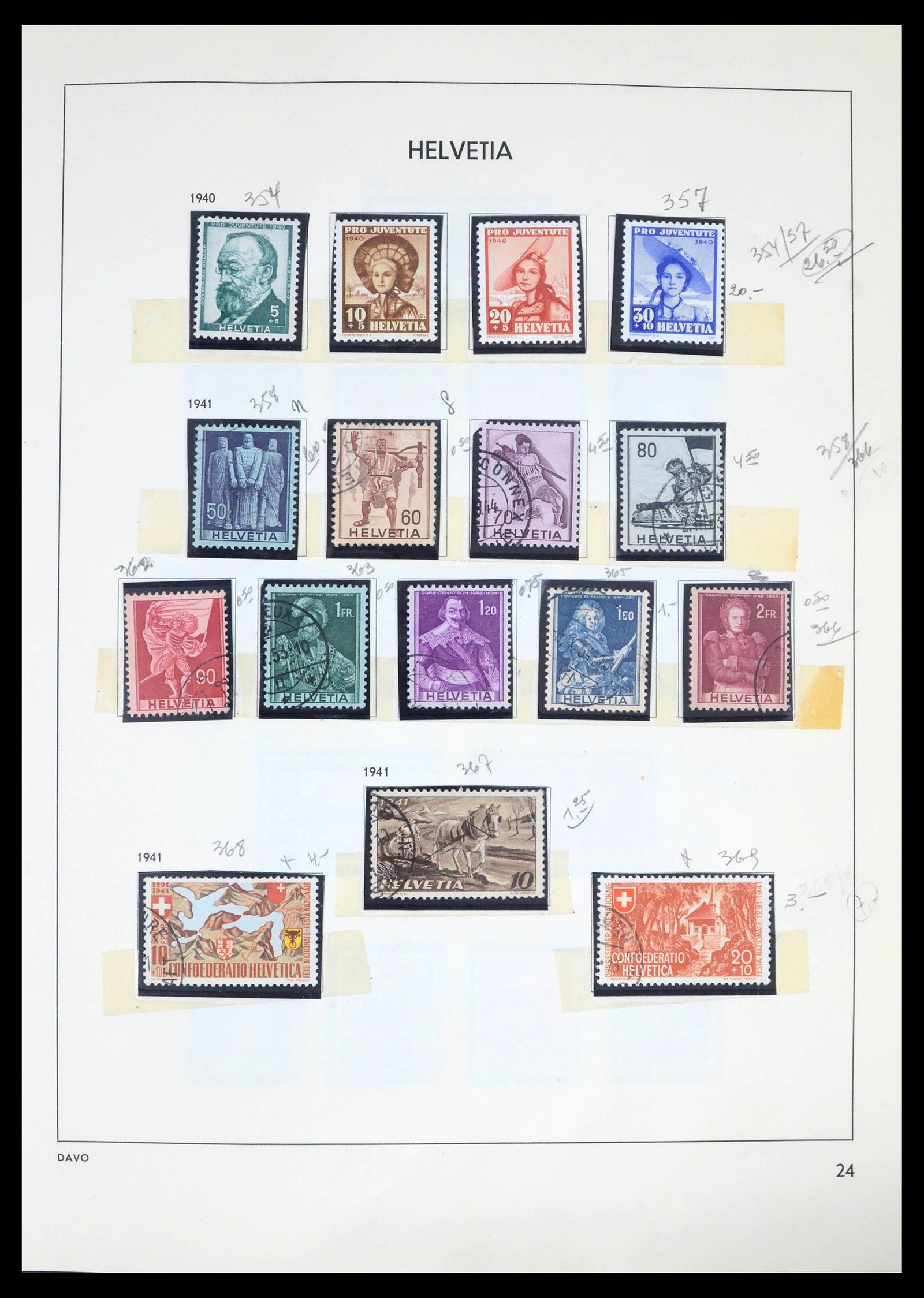 39270 0018 - Postzegelverzameling 39270 Zwitserland 1854-1983.