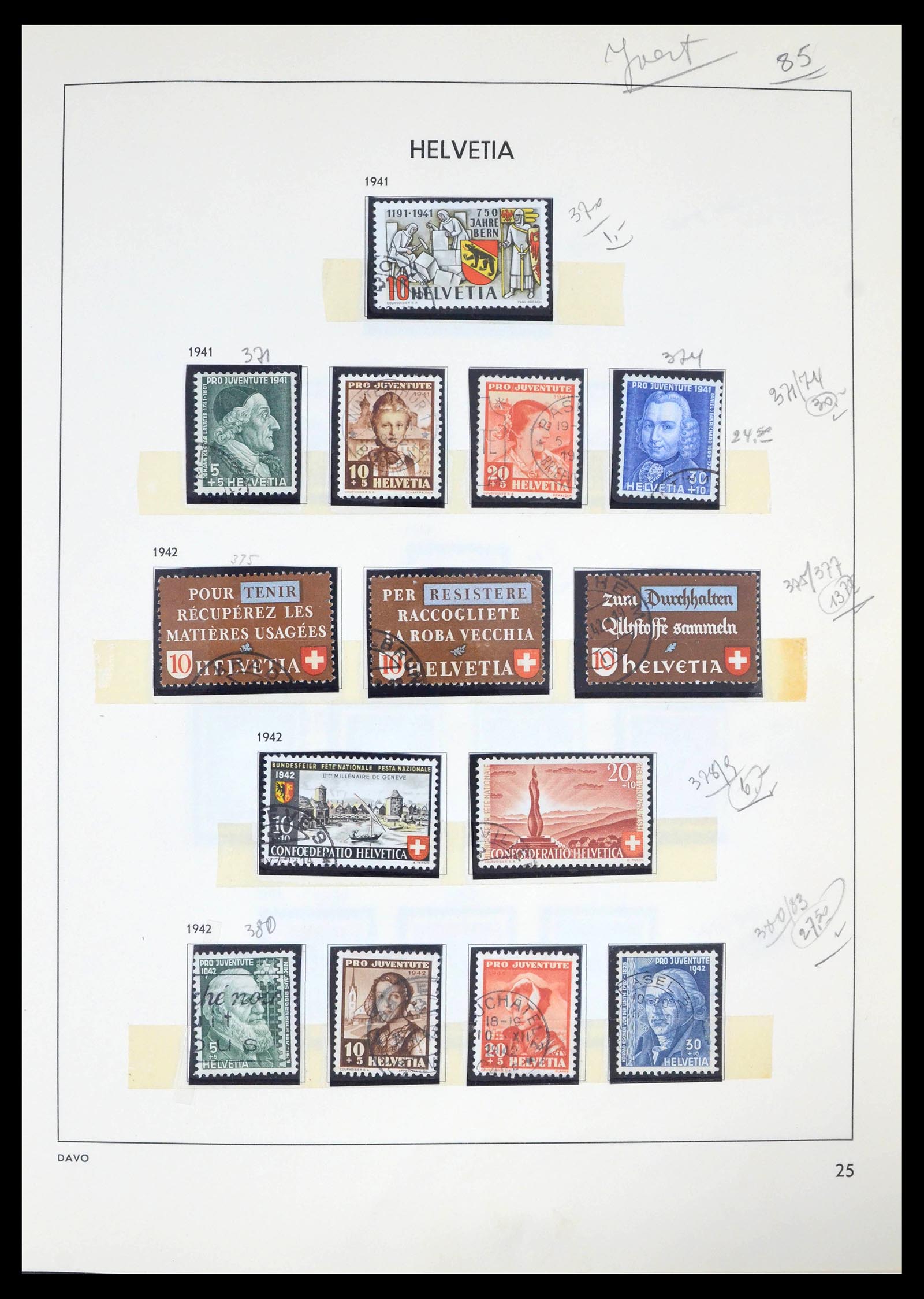 39270 0019 - Postzegelverzameling 39270 Zwitserland 1854-1983.