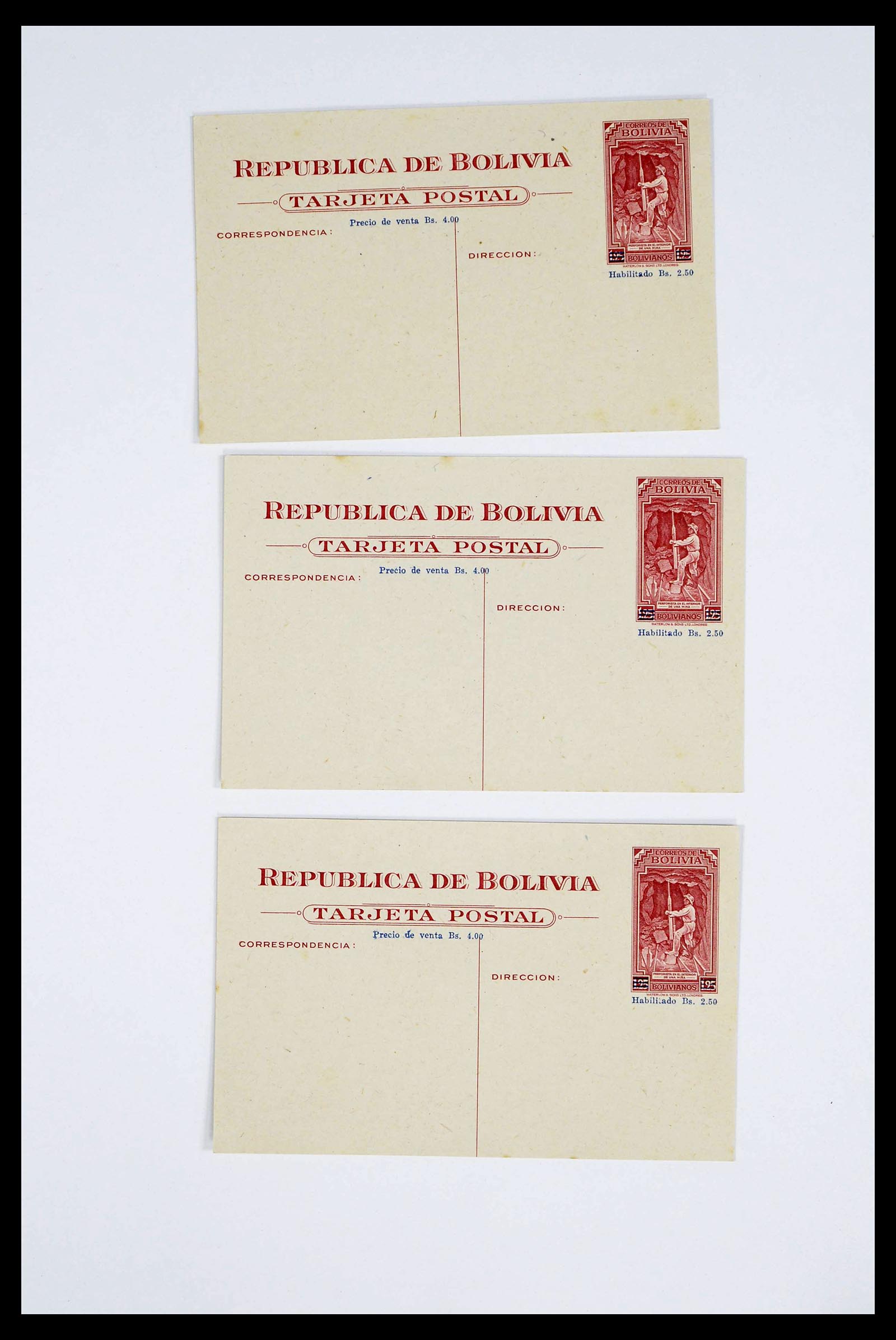 39271 0035 - Stamp collection 39271 Bolivia covers 1950-1980.