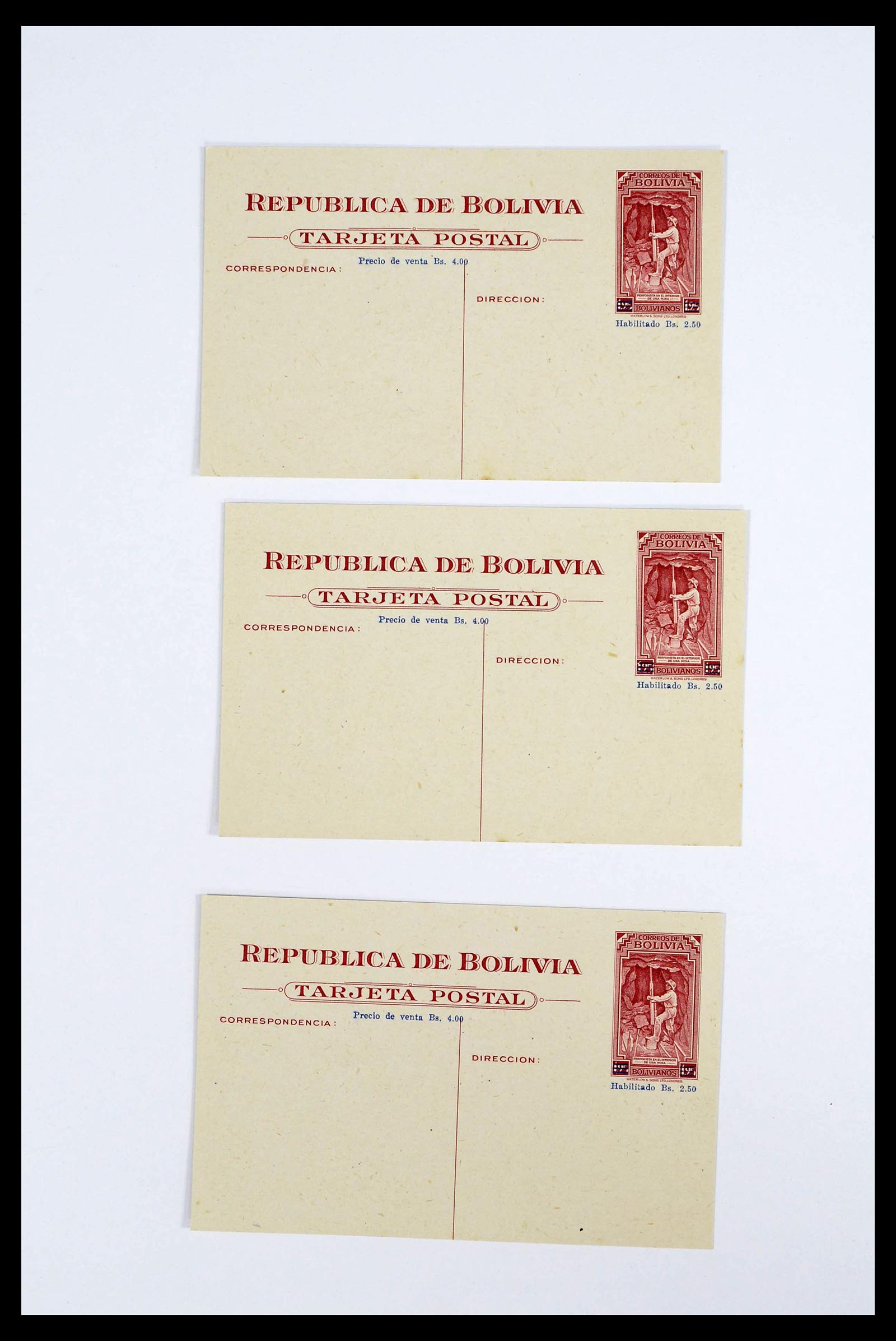 39271 0037 - Stamp collection 39271 Bolivia covers 1950-1980.