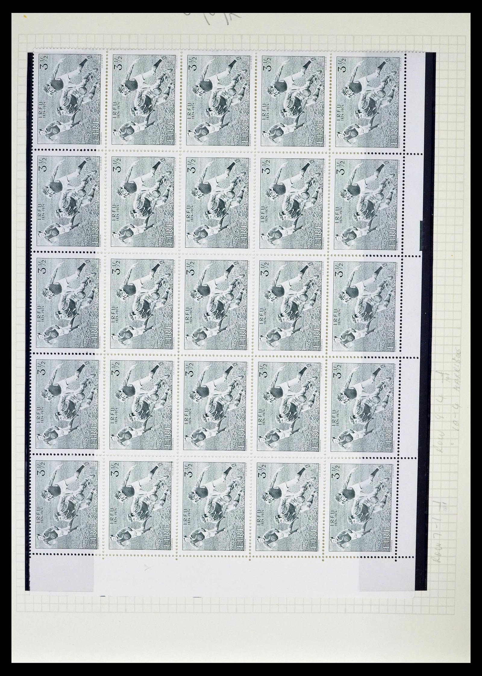 39272 0033 - Stamp collection 39272 Ireland plateflaws and varities 1963-1981.