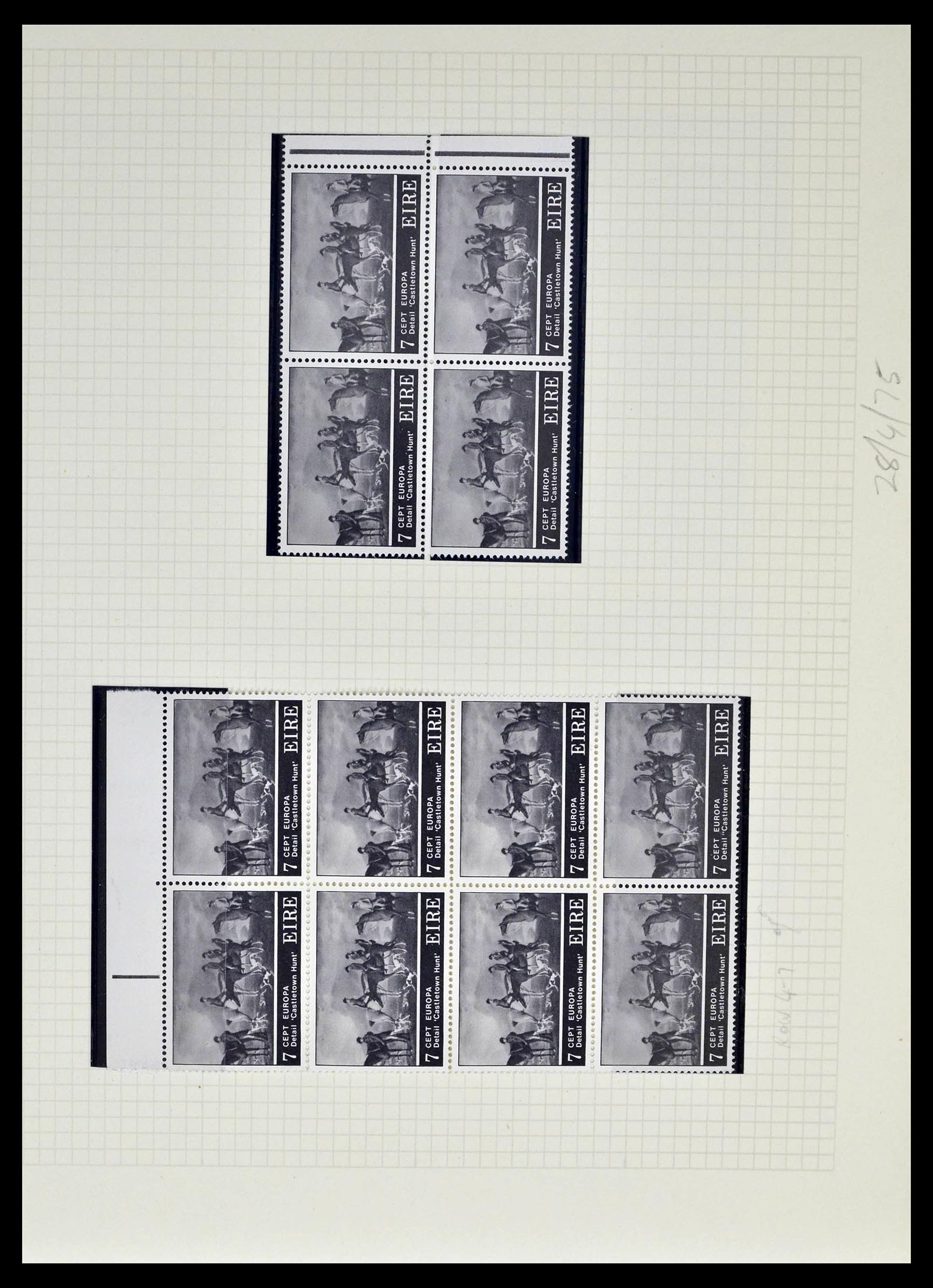 39272 0043 - Stamp collection 39272 Ireland plateflaws and varities 1963-1981.