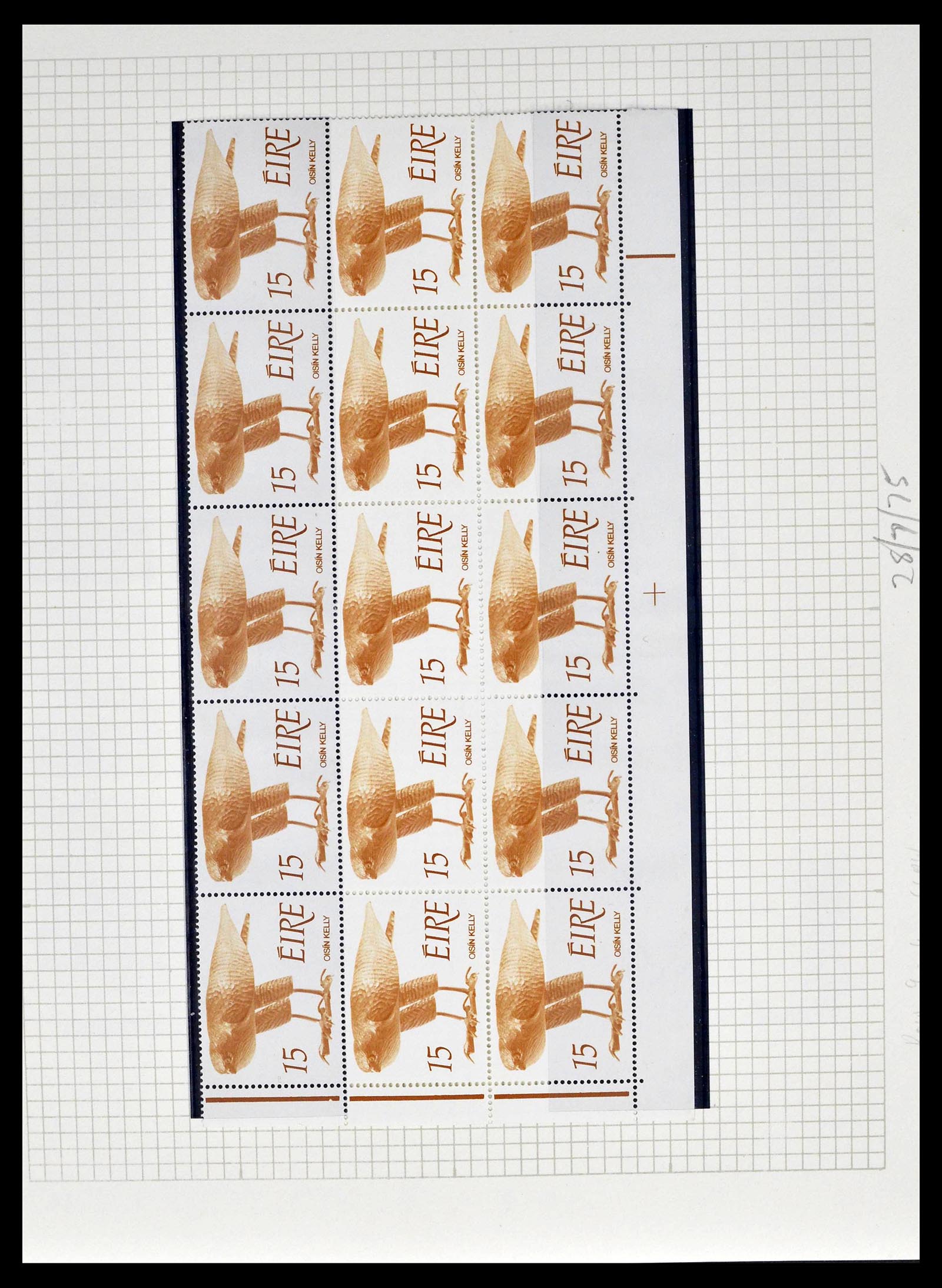 39272 0047 - Postzegelverzameling 39272 Ierland plaatfouten en variëteiten 1963-19