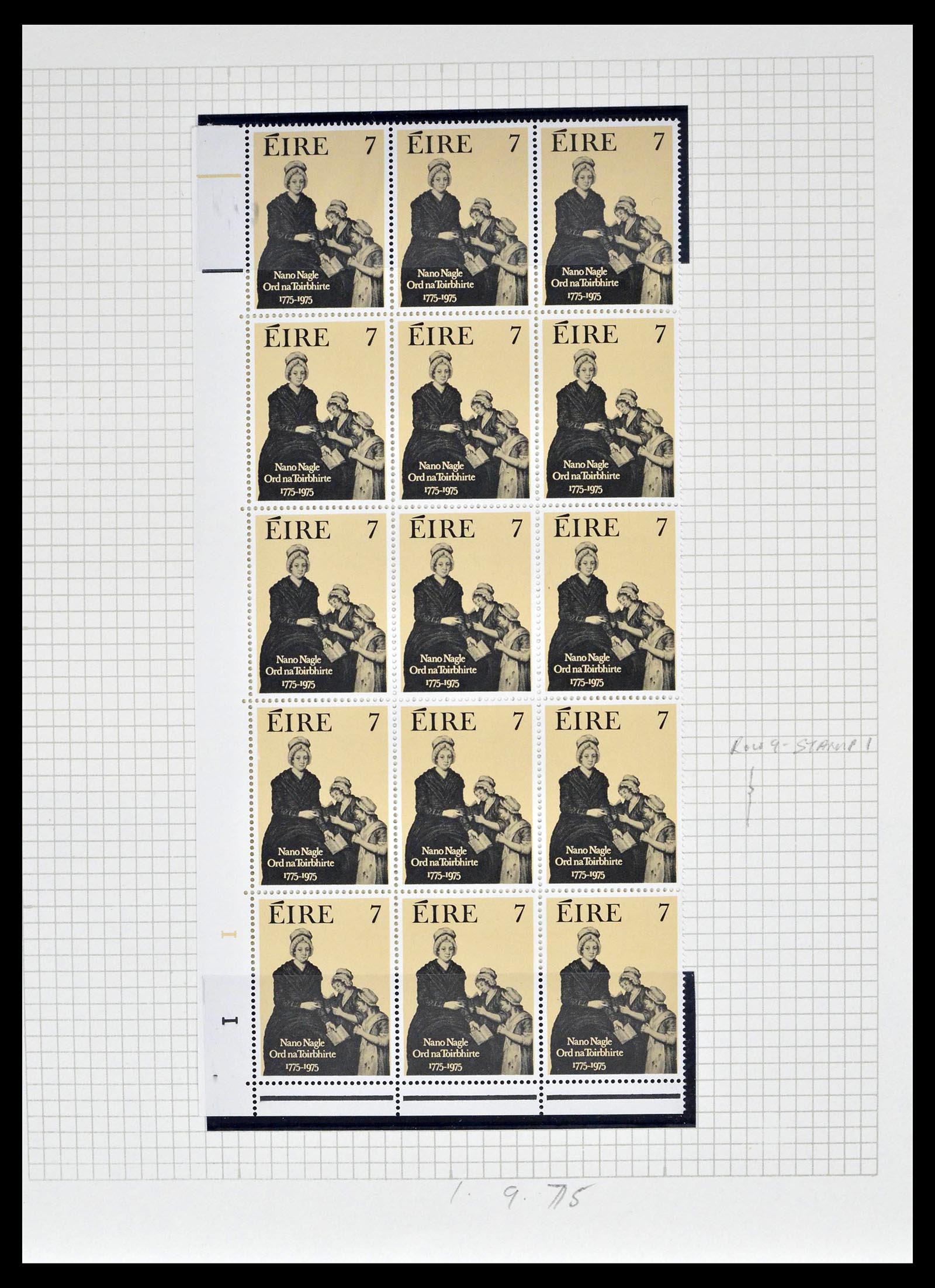 39272 0052 - Postzegelverzameling 39272 Ierland plaatfouten en variëteiten 1963-19