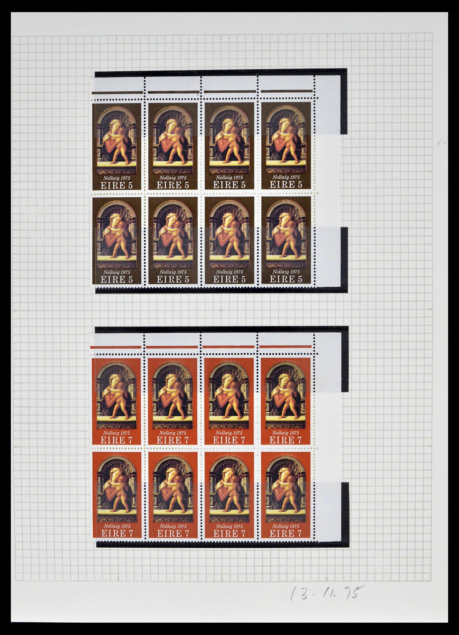 39272 0054 - Postzegelverzameling 39272 Ierland plaatfouten en variëteiten 1963-19