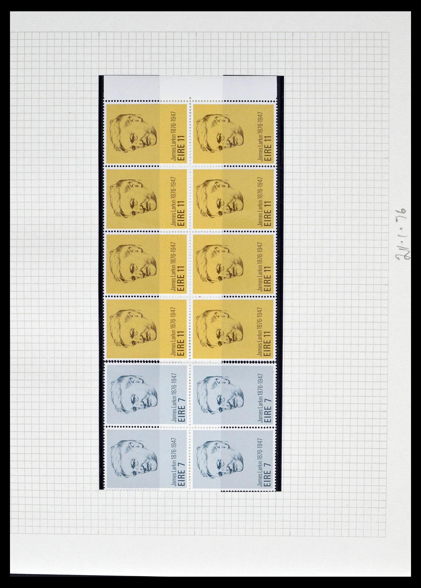 39272 0056 - Postzegelverzameling 39272 Ierland plaatfouten en variëteiten 1963-19