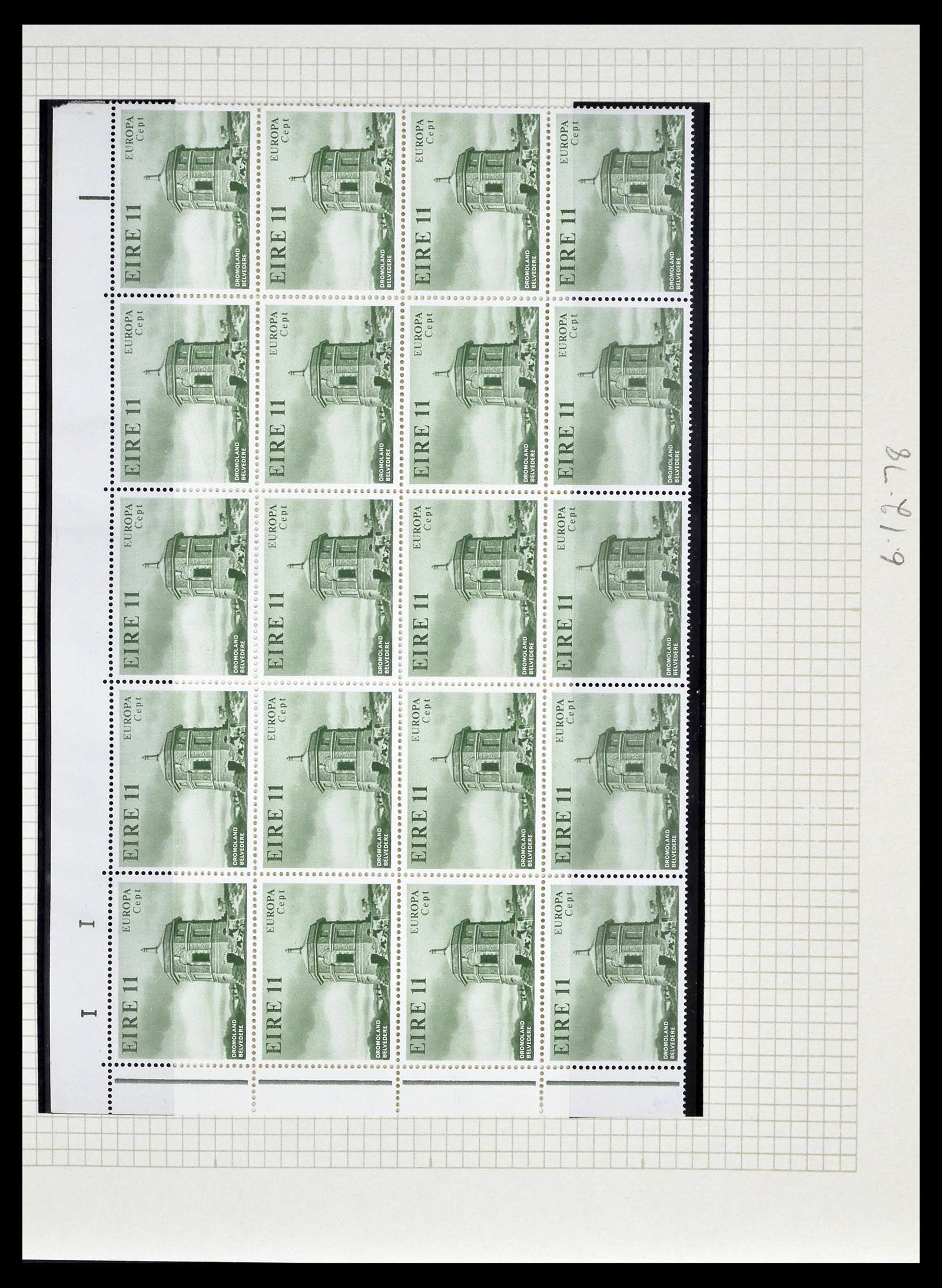 39272 0067 - Stamp collection 39272 Ireland plateflaws and varities 1963-1981.