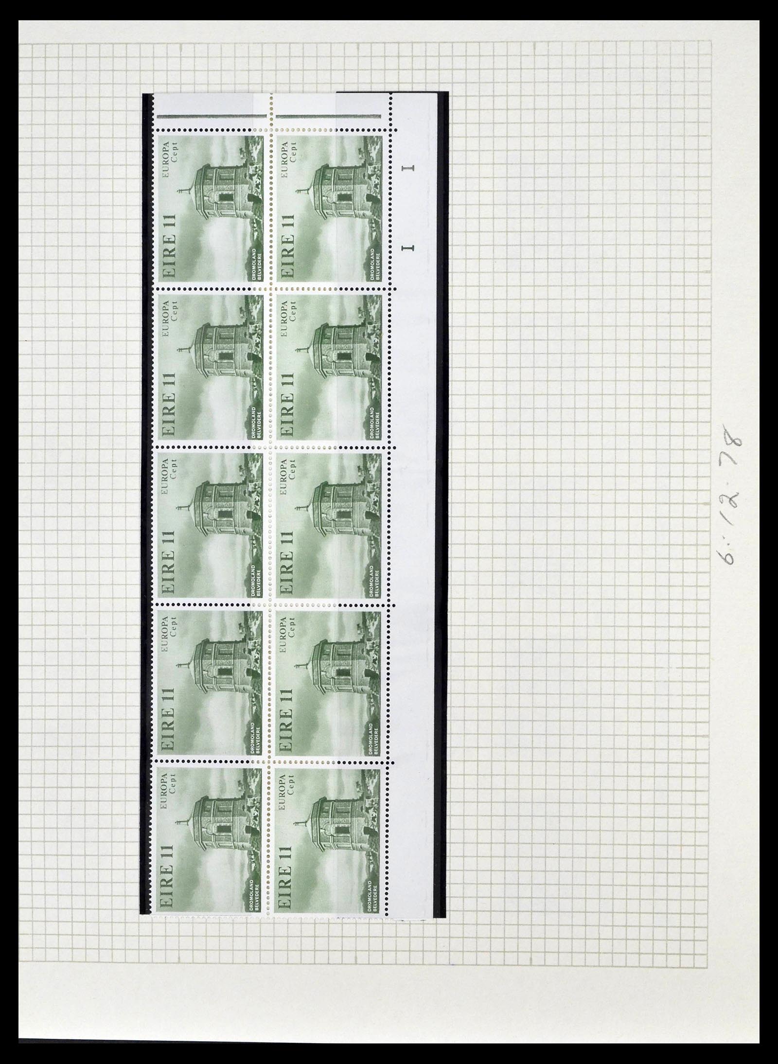 39272 0068 - Stamp collection 39272 Ireland plateflaws and varities 1963-1981.