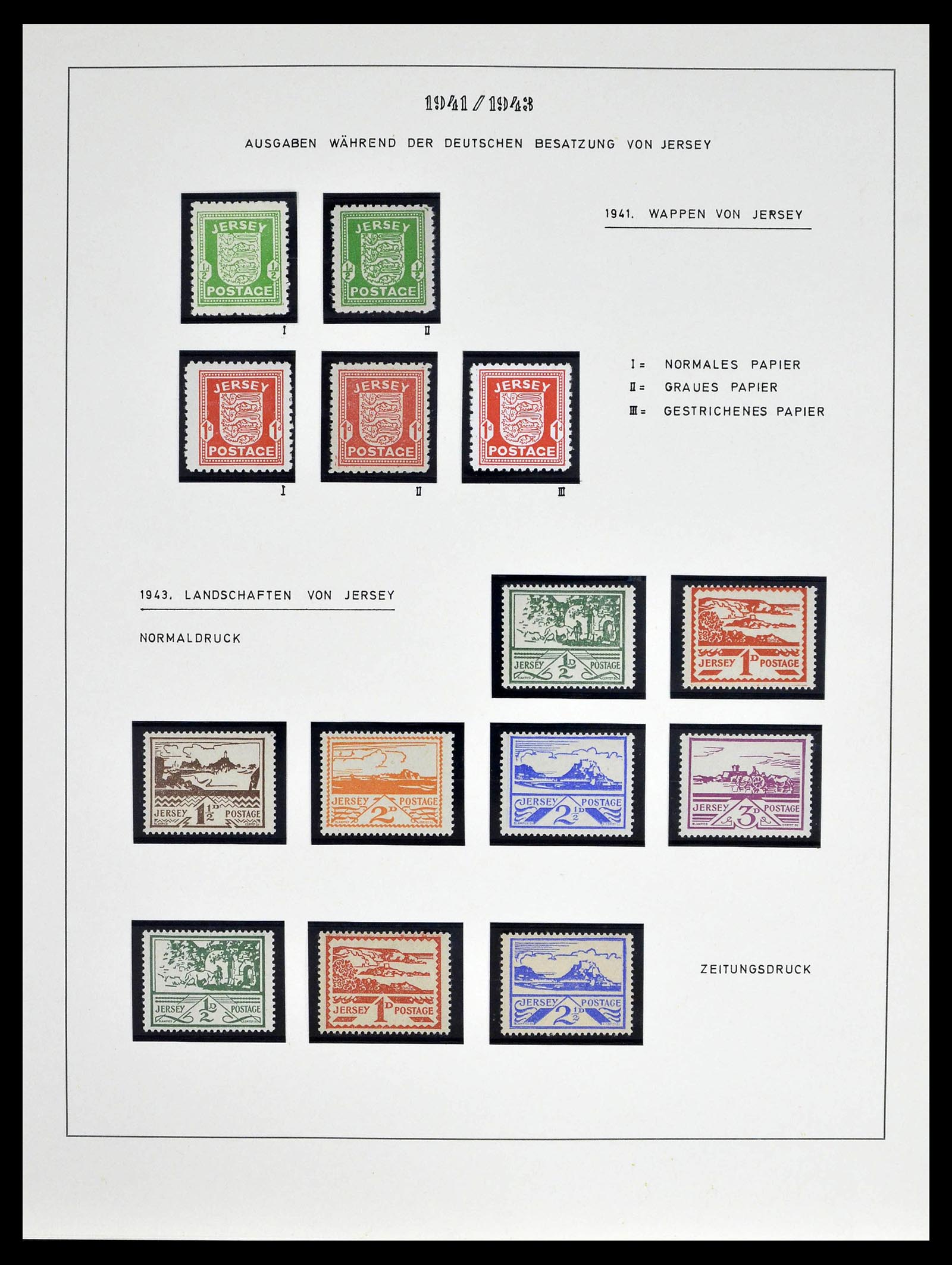 39273 0001 - Stamp collection 39273 Channel Islands 1941-1982.