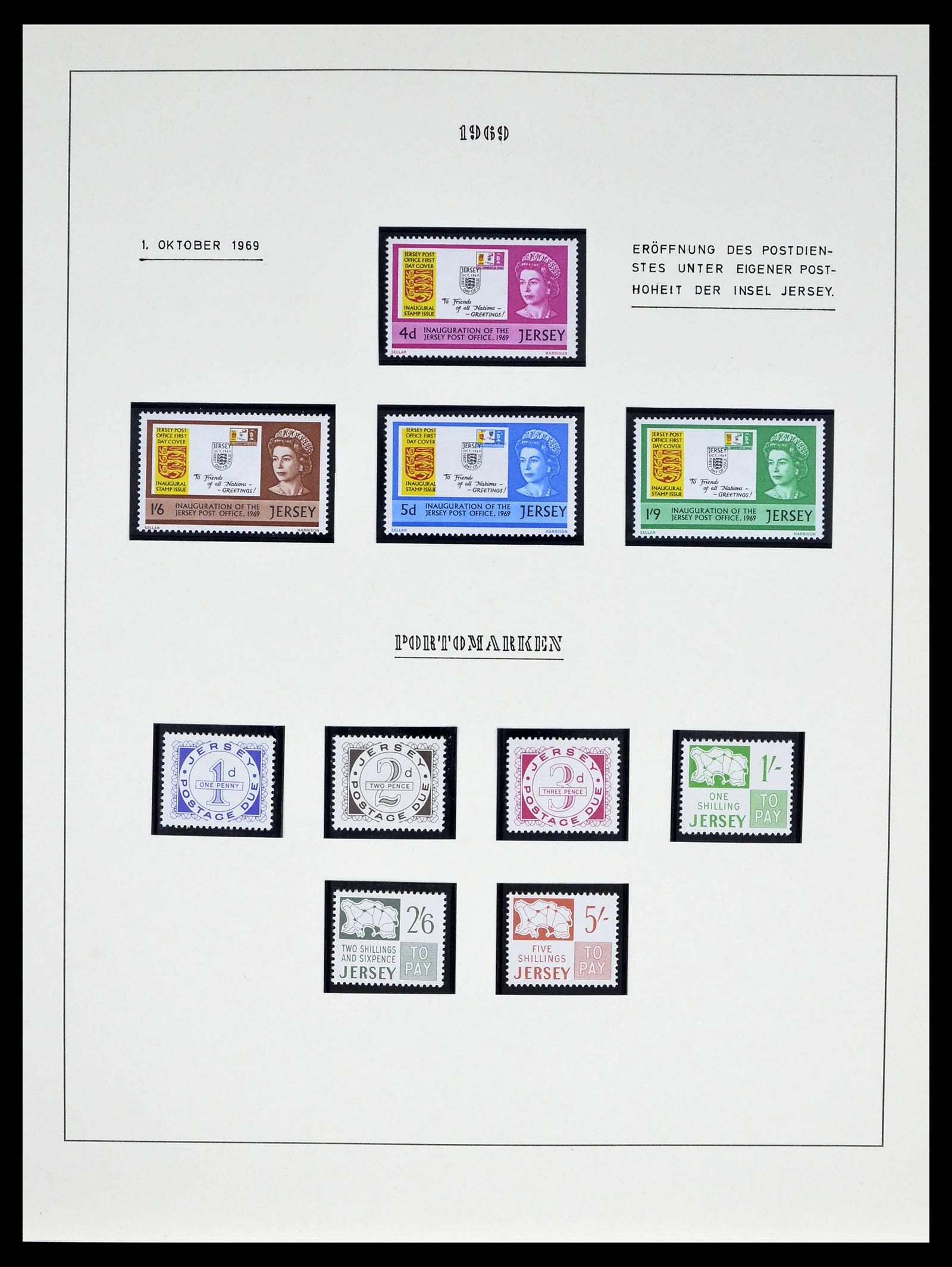 39273 0002 - Postzegelverzameling 39273 Kanaaleilanden 1941-1982.