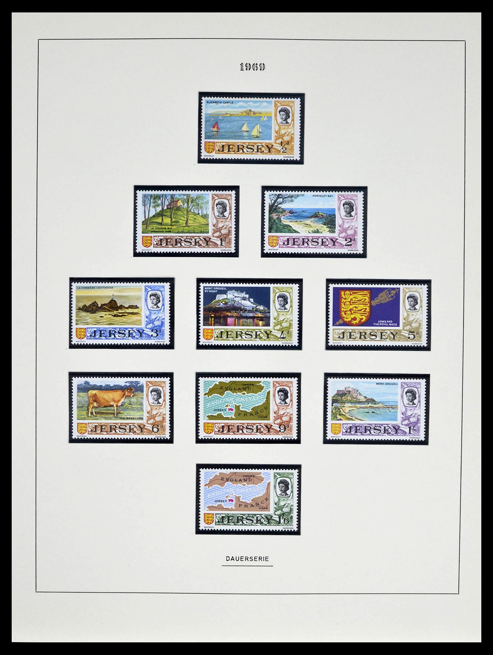39273 0003 - Postzegelverzameling 39273 Kanaaleilanden 1941-1982.